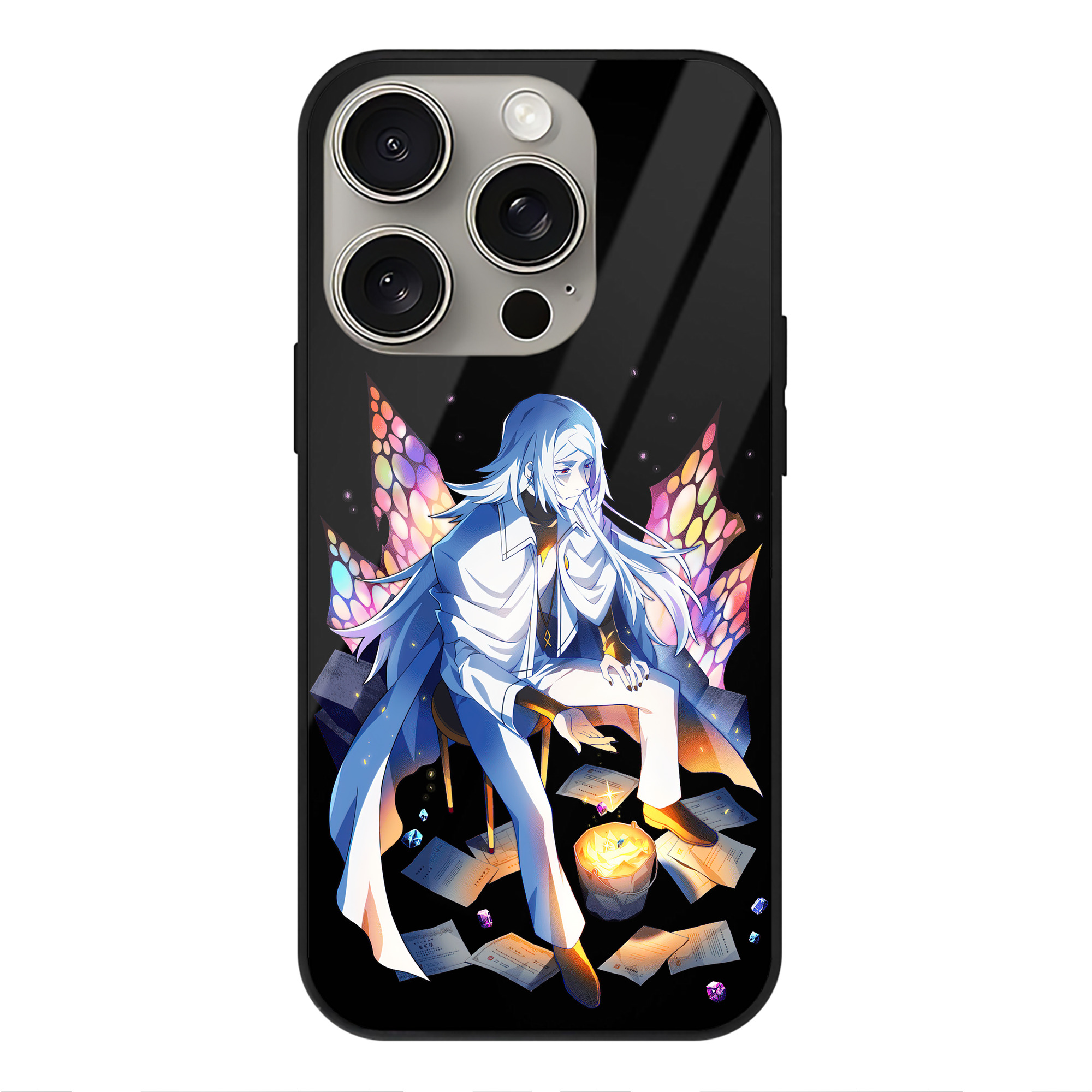 （画像用） 文豪ストレイドッグス Bungo Stray Dogs 【iPhone15Pro対応】スマホケース 耐衝撃＆黄変防止 背面ガラス