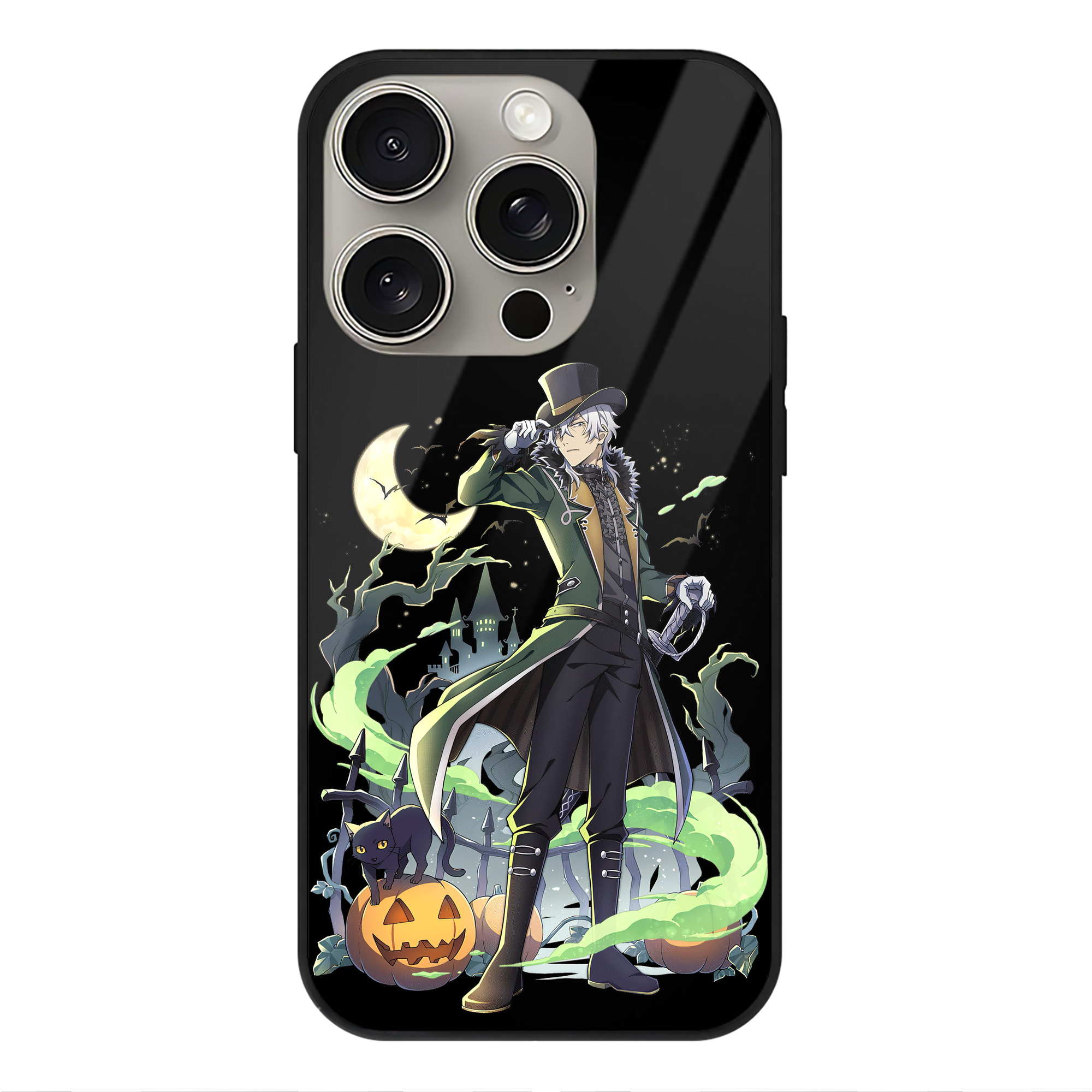 （画像用） 文豪ストレイドッグス Bungo Stray Dogs 【iPhone15Pro対応】スマホケース 耐衝撃＆黄変防止 背面ガラス
