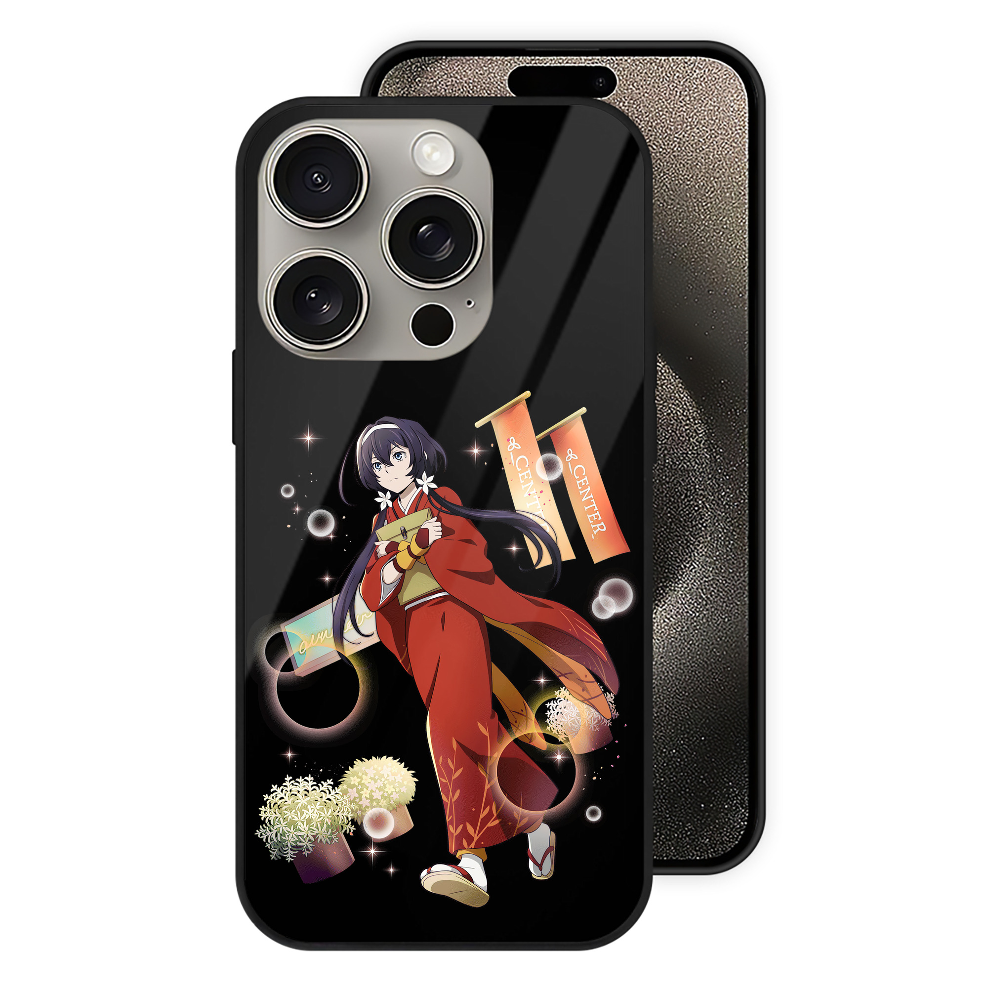 （画像用） 文豪ストレイドッグス Bungo Stray Dogs 【iPhone15Pro対応】スマホケース 耐衝撃＆黄変防止 背面ガラス