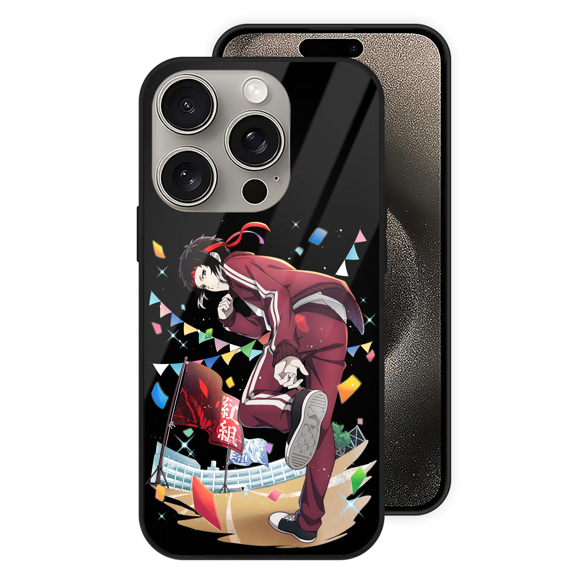 （画像用） 文豪ストレイドッグス Bungo Stray Dogs 【iPhone15Pro対応】スマホケース 耐衝撃＆黄変防止 背面ガラス