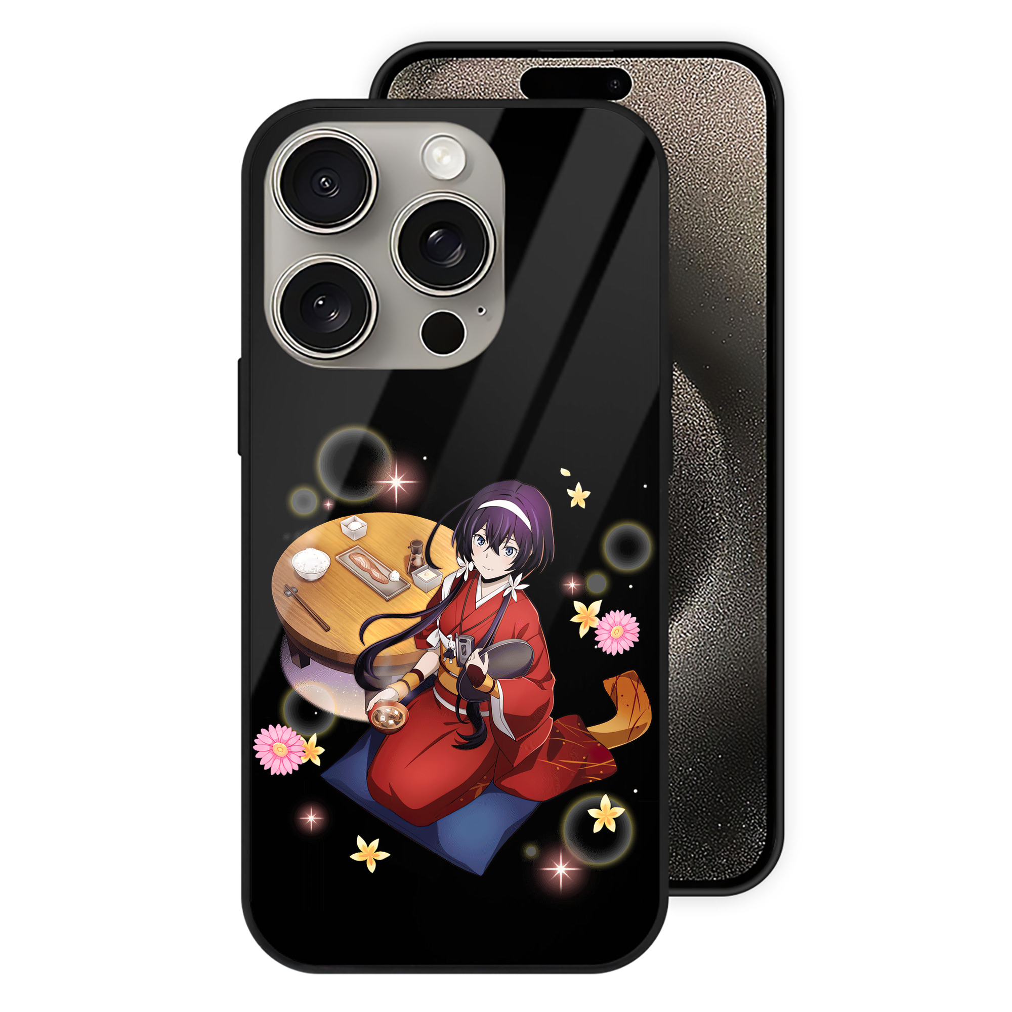 （画像用） 文豪ストレイドッグス Bungo Stray Dogs 【iPhone15Pro対応】スマホケース 耐衝撃＆黄変防止 背面ガラス