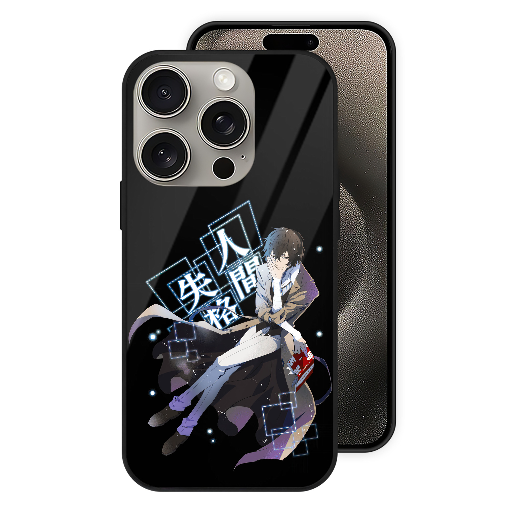 （画像用） 文豪ストレイドッグス Bungo Stray Dogs 【iPhone15Pro対応】スマホケース 耐衝撃＆黄変防止 背面ガラス