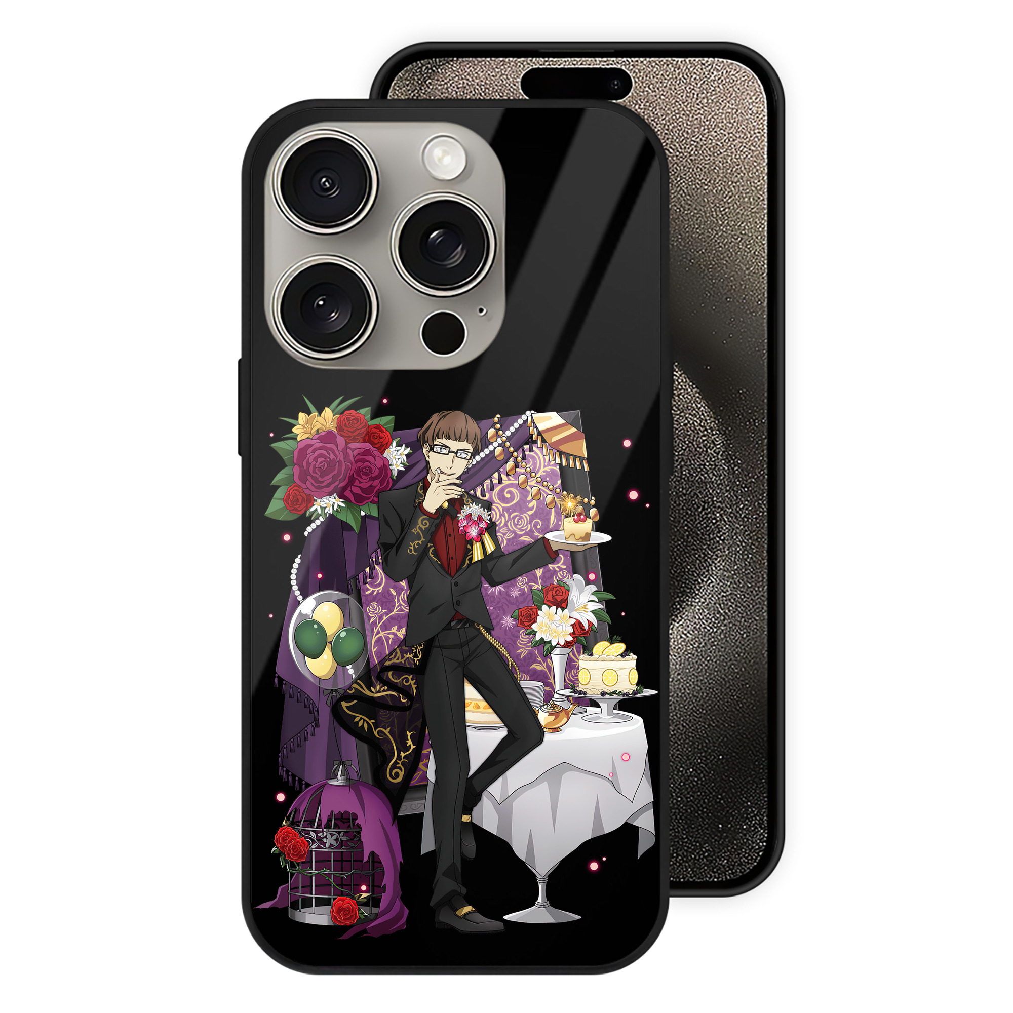 （画像用） 文豪ストレイドッグス Bungo Stray Dogs 【iPhone15Pro対応】スマホケース 耐衝撃＆黄変防止 背面ガラス