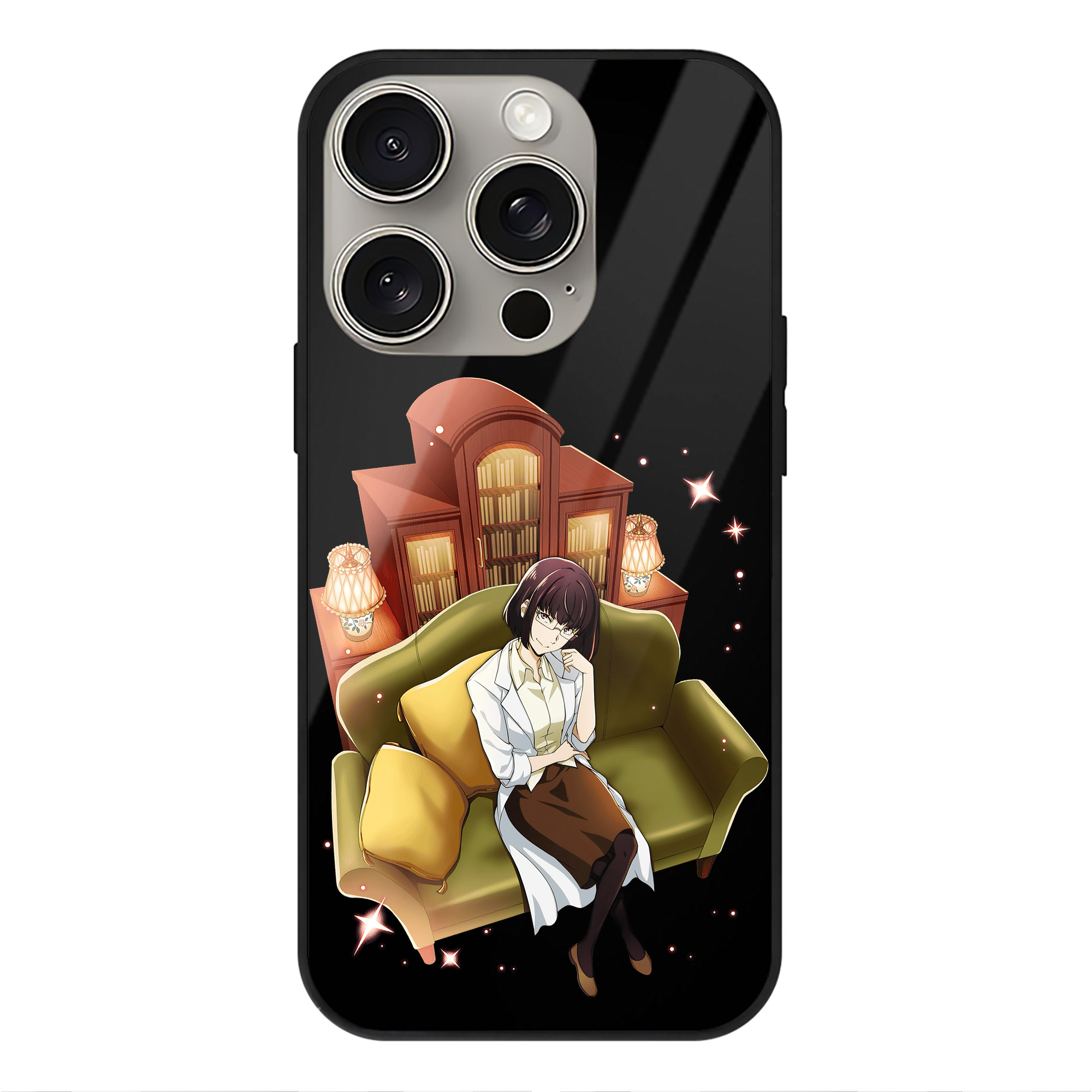 （画像用） 文豪ストレイドッグス Bungo Stray Dogs 【iPhone15Pro対応】スマホケース 耐衝撃＆黄変防止 背面ガラス