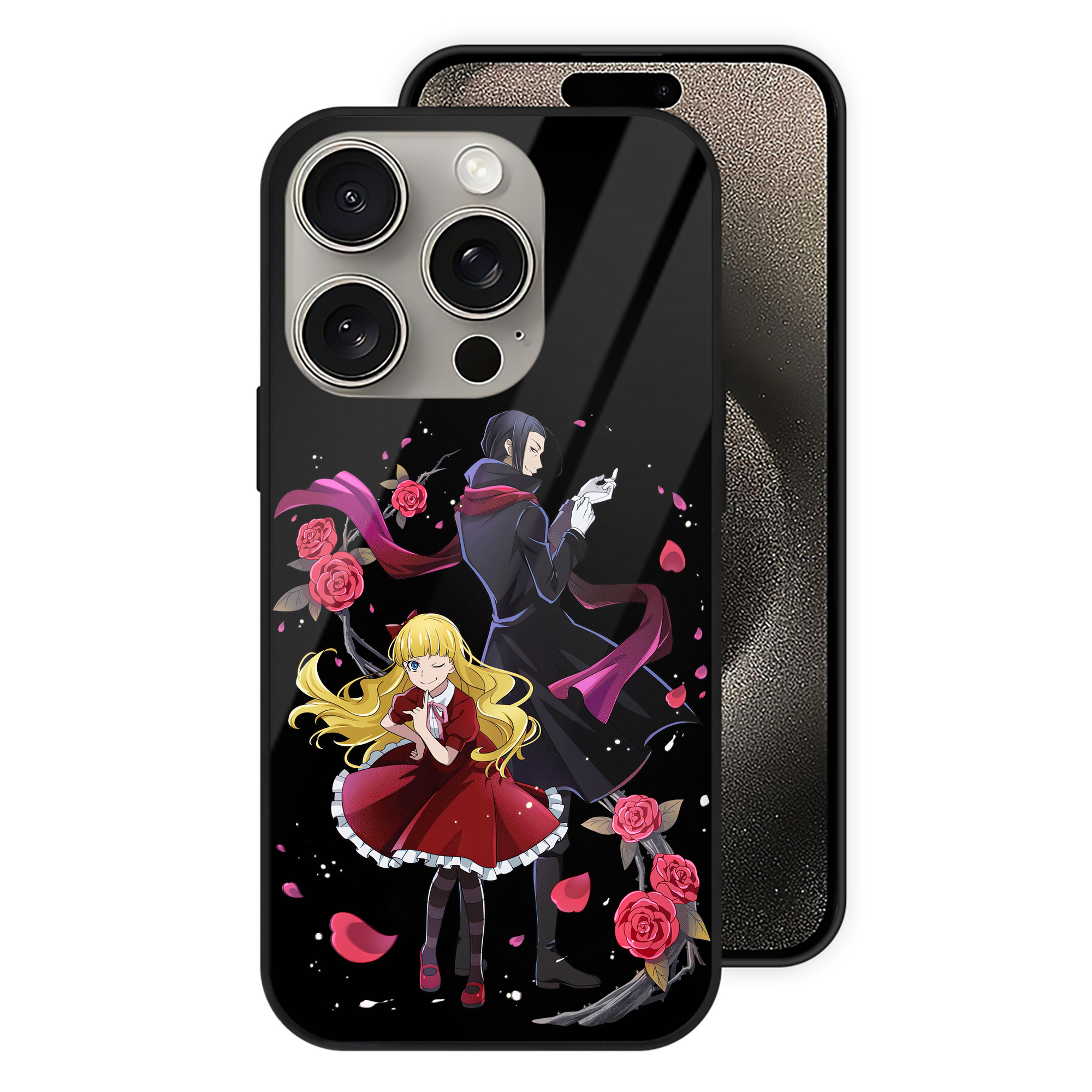 （画像用） 文豪ストレイドッグス Bungo Stray Dogs 【iPhone15Pro対応】スマホケース 耐衝撃＆黄変防止 背面ガラス