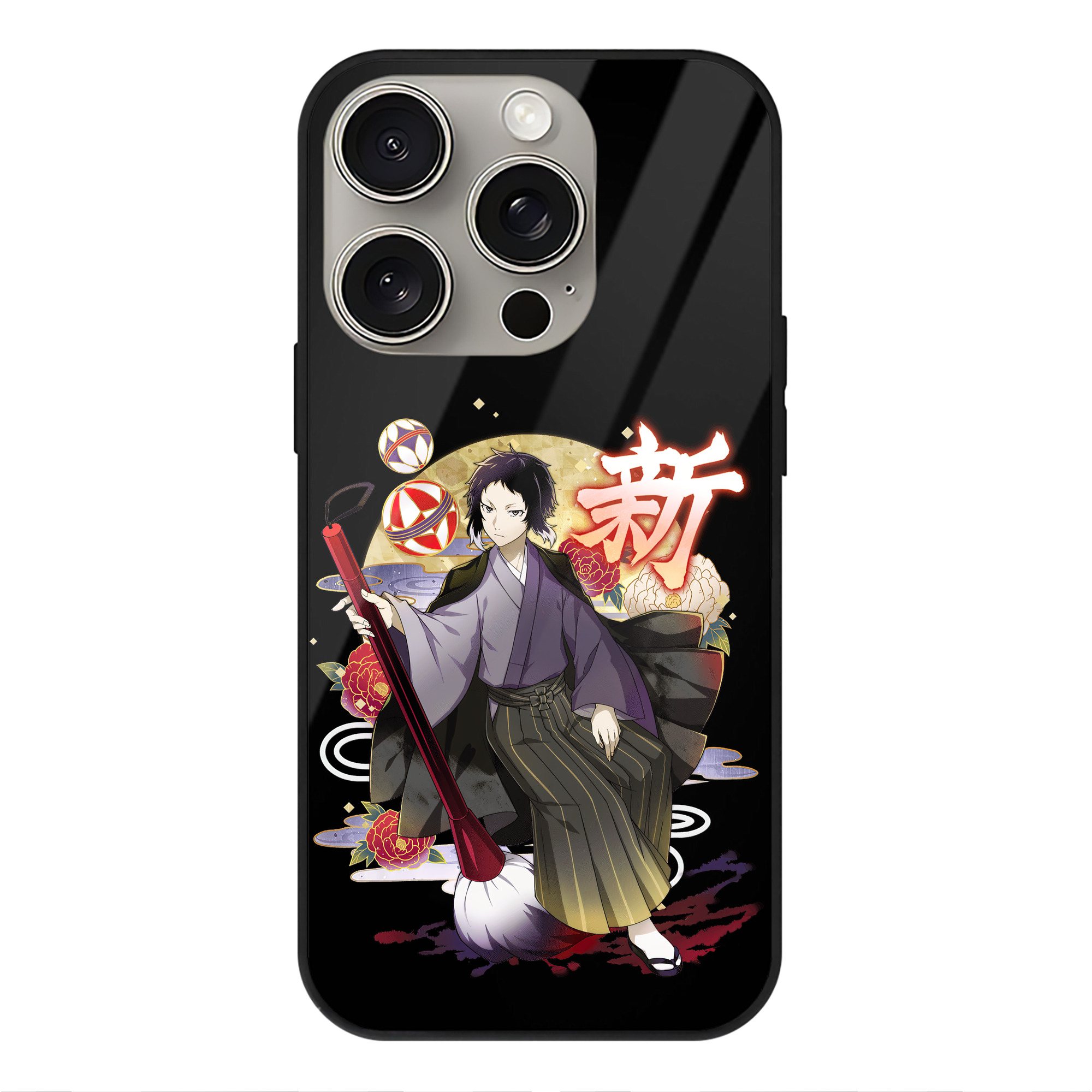 （画像用） 文豪ストレイドッグス Bungo Stray Dogs 【iPhone15Pro対応】スマホケース 耐衝撃＆黄変防止 背面ガラス