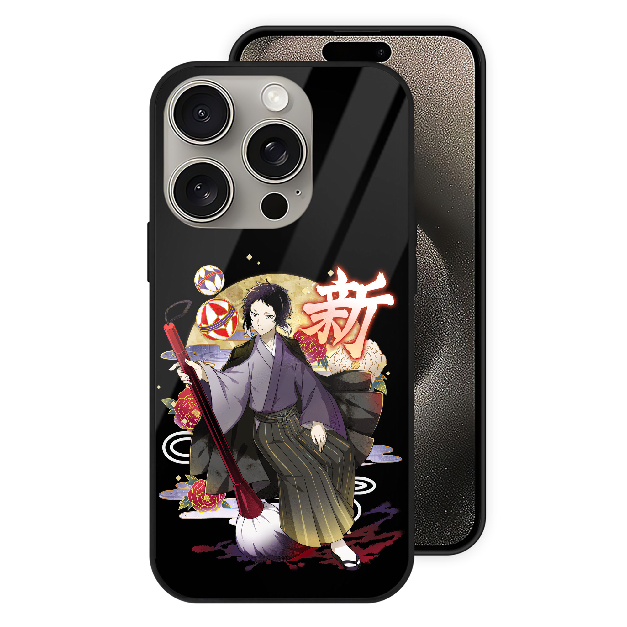 （画像用） 文豪ストレイドッグス Bungo Stray Dogs 【iPhone15Pro対応】スマホケース 耐衝撃＆黄変防止 背面ガラス