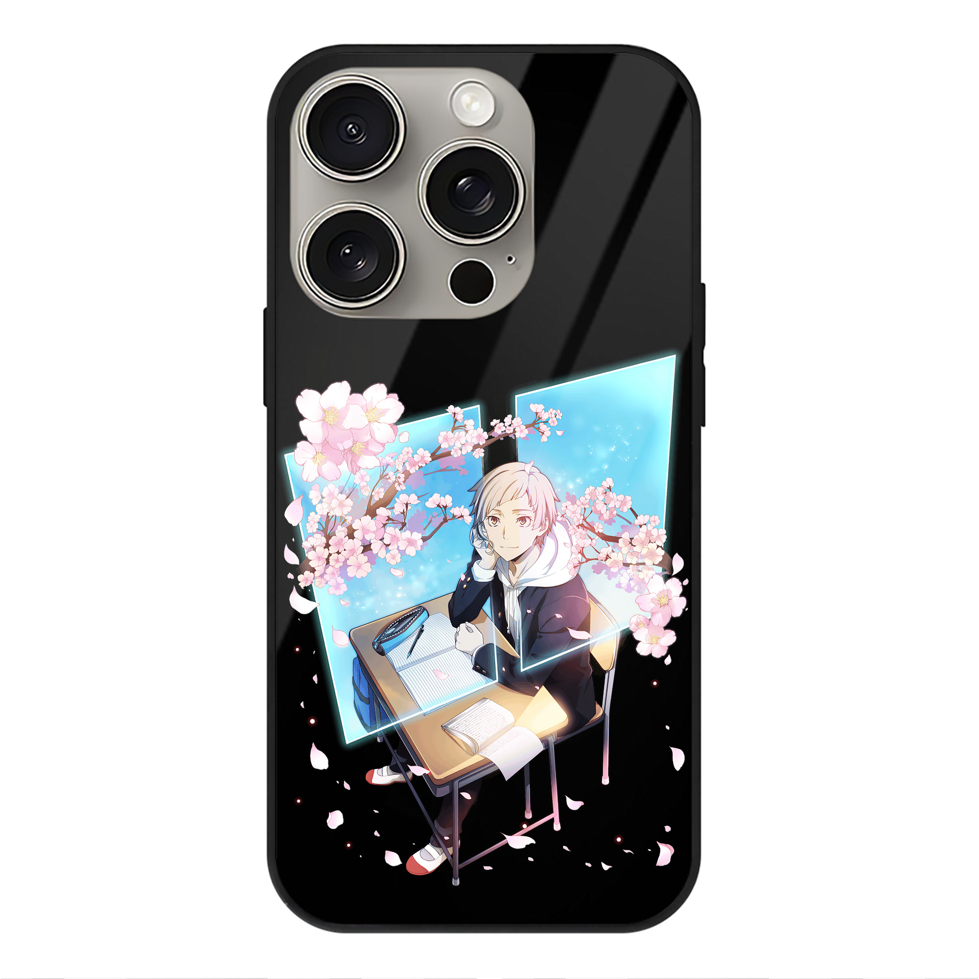 （画像用） 文豪ストレイドッグス Bungo Stray Dogs 【iPhone15Pro対応】スマホケース 耐衝撃＆黄変防止 背面ガラス