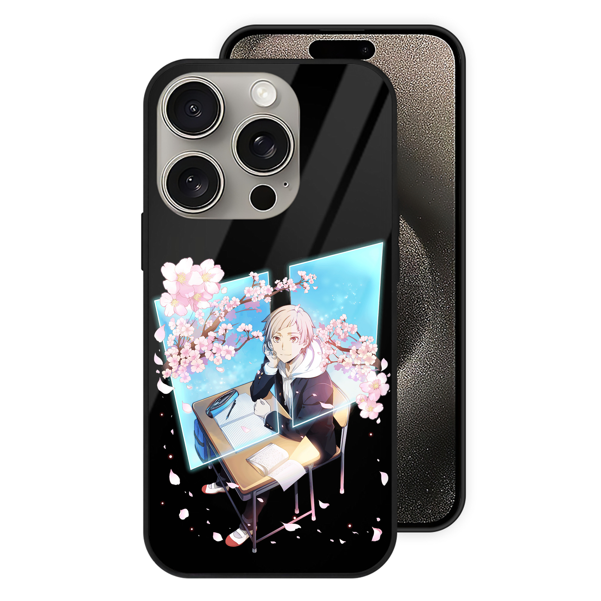 （画像用） 文豪ストレイドッグス Bungo Stray Dogs 【iPhone15Pro対応】スマホケース 耐衝撃＆黄変防止 背面ガラス