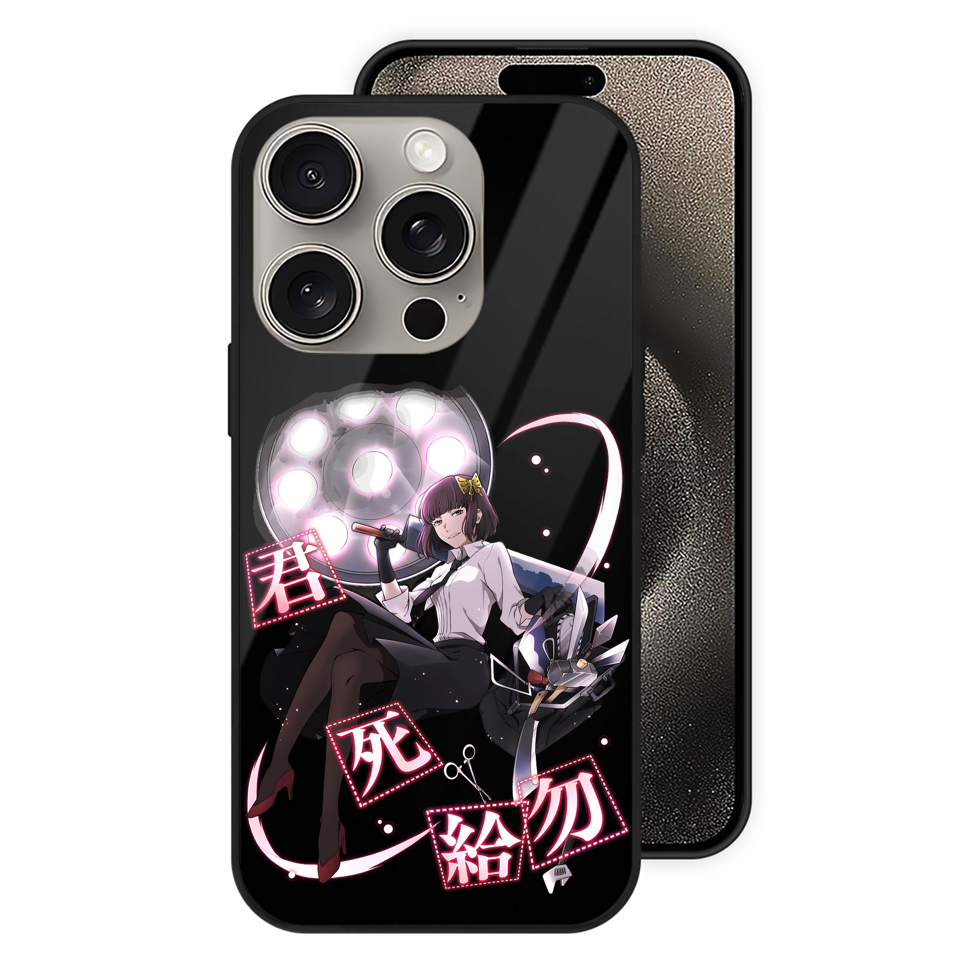 （画像用） 文豪ストレイドッグス Bungo Stray Dogs 【iPhone15Pro対応】スマホケース 耐衝撃＆黄変防止 背面ガラス