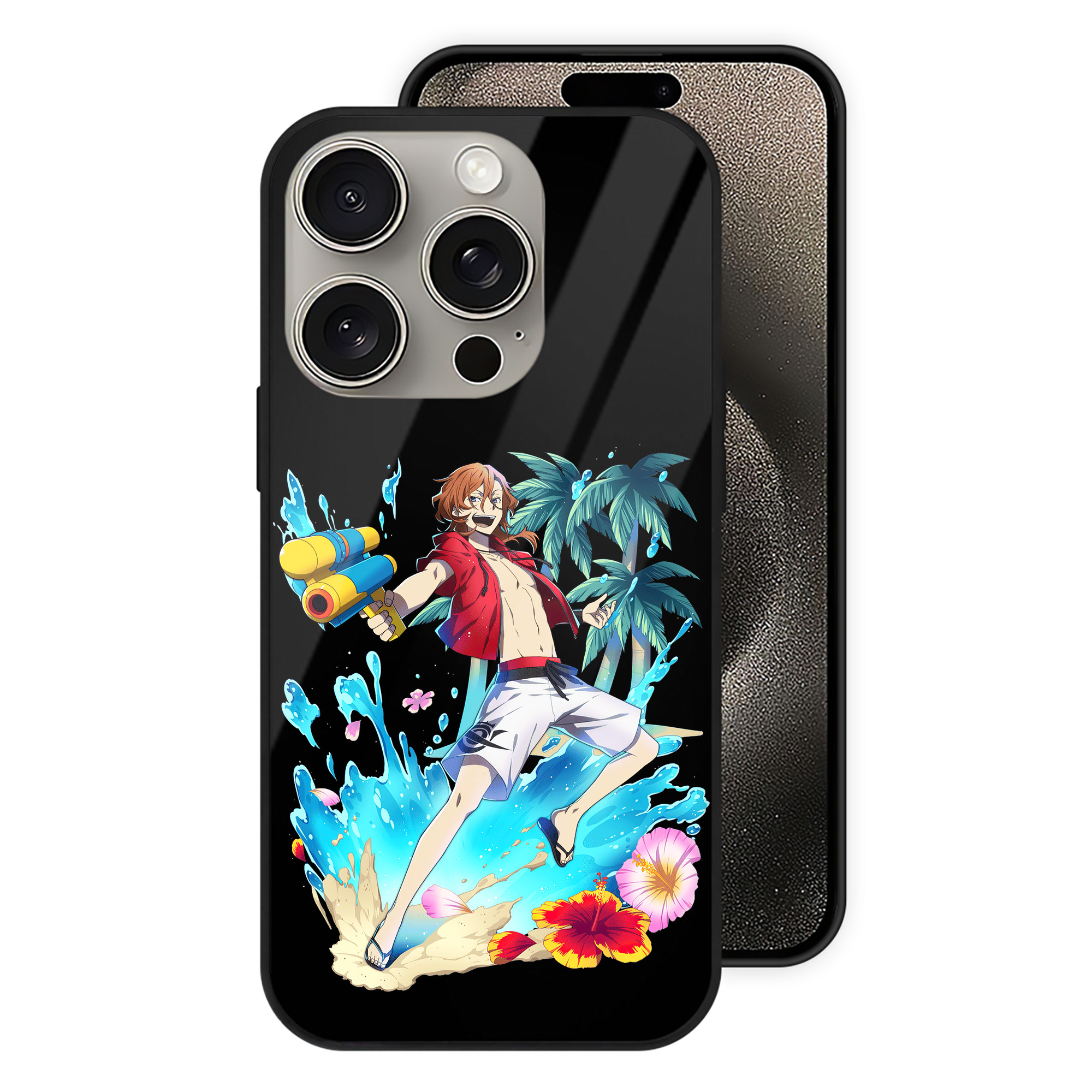 （画像用） 文豪ストレイドッグス Bungo Stray Dogs 【iPhone15Pro対応】スマホケース 耐衝撃＆黄変防止 背面ガラス