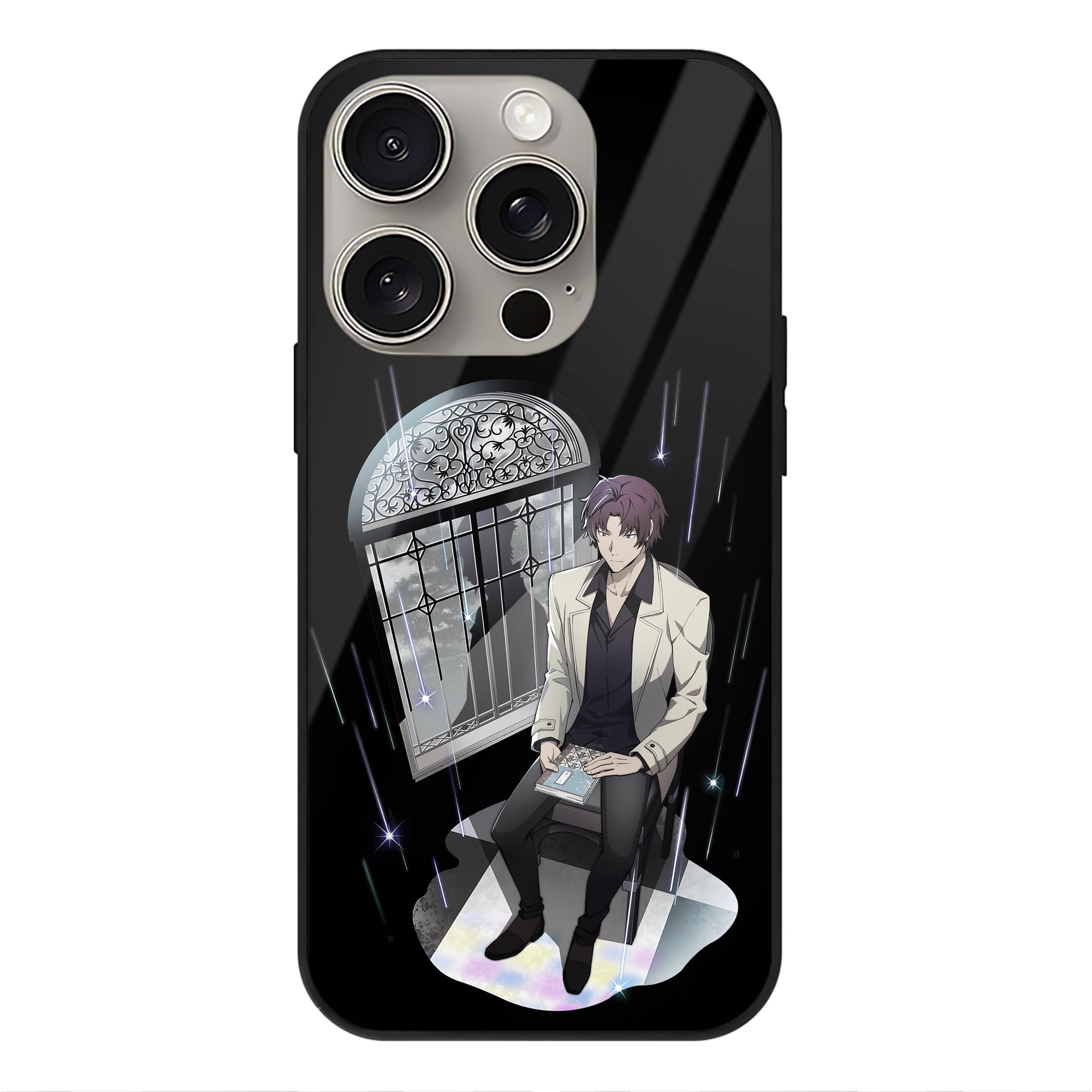 （画像用） 文豪ストレイドッグス Bungo Stray Dogs 【iPhone15Pro対応】スマホケース 耐衝撃＆黄変防止 背面ガラス