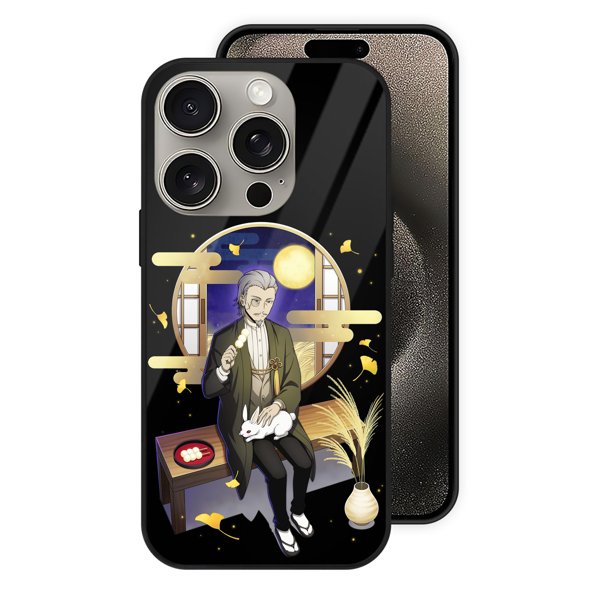 （画像用） 文豪ストレイドッグス Bungo Stray Dogs 【iPhone15Pro対応】スマホケース 耐衝撃＆黄変防止 背面ガラス