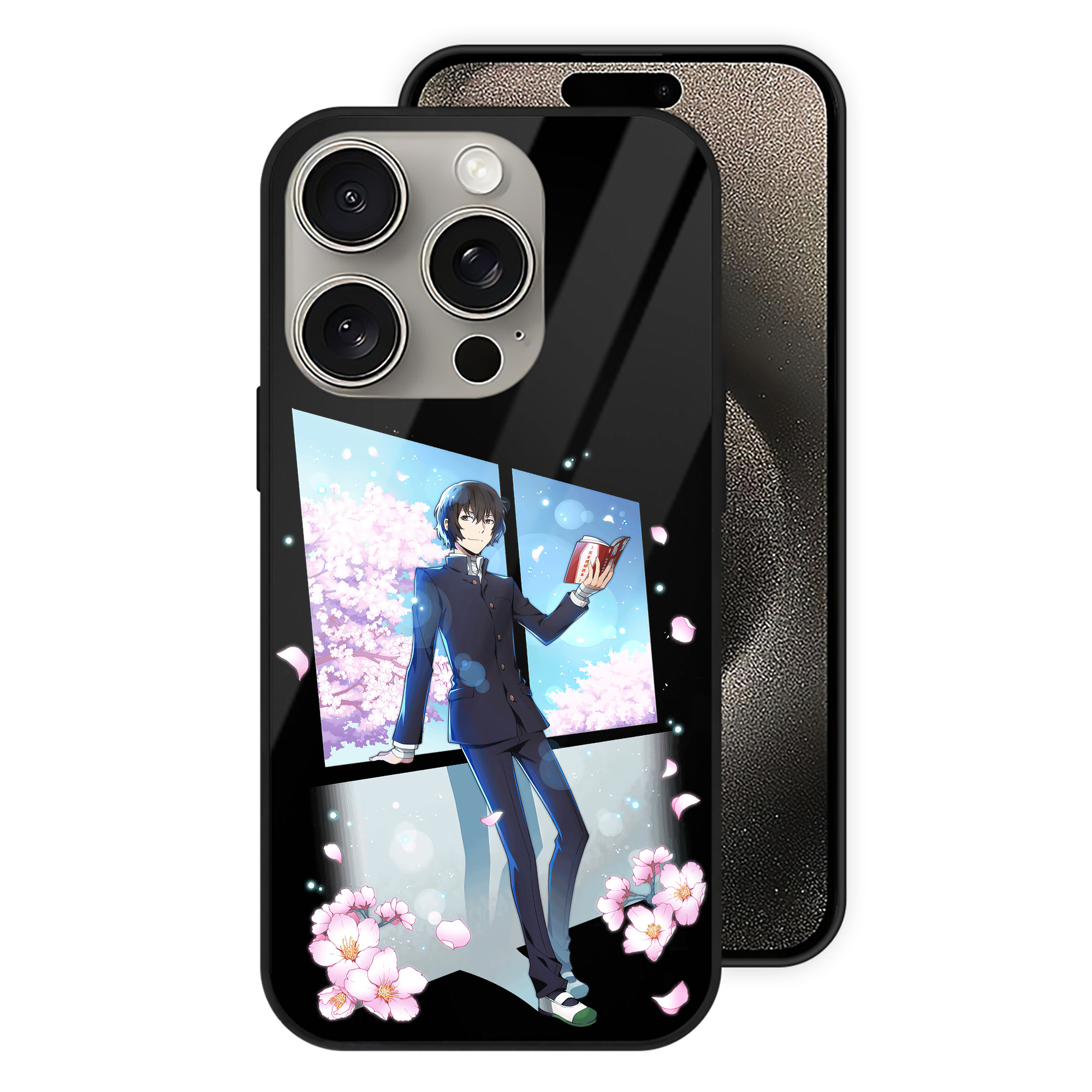 （画像用） 文豪ストレイドッグス Bungo Stray Dogs 【iPhone15Pro対応】スマホケース 耐衝撃＆黄変防止 背面ガラス