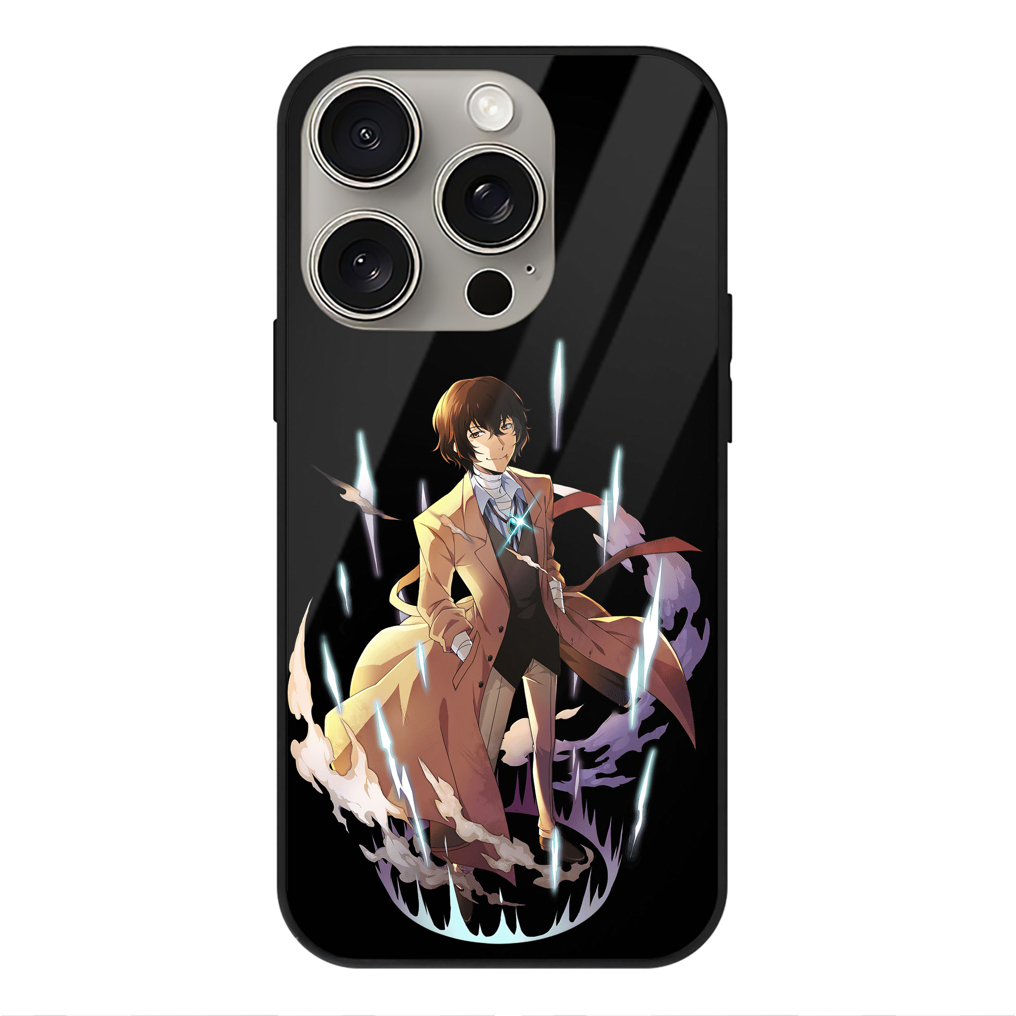 （画像用） 文豪ストレイドッグス Bungo Stray Dogs 【iPhone15Pro対応】スマホケース 耐衝撃＆黄変防止 背面ガラス