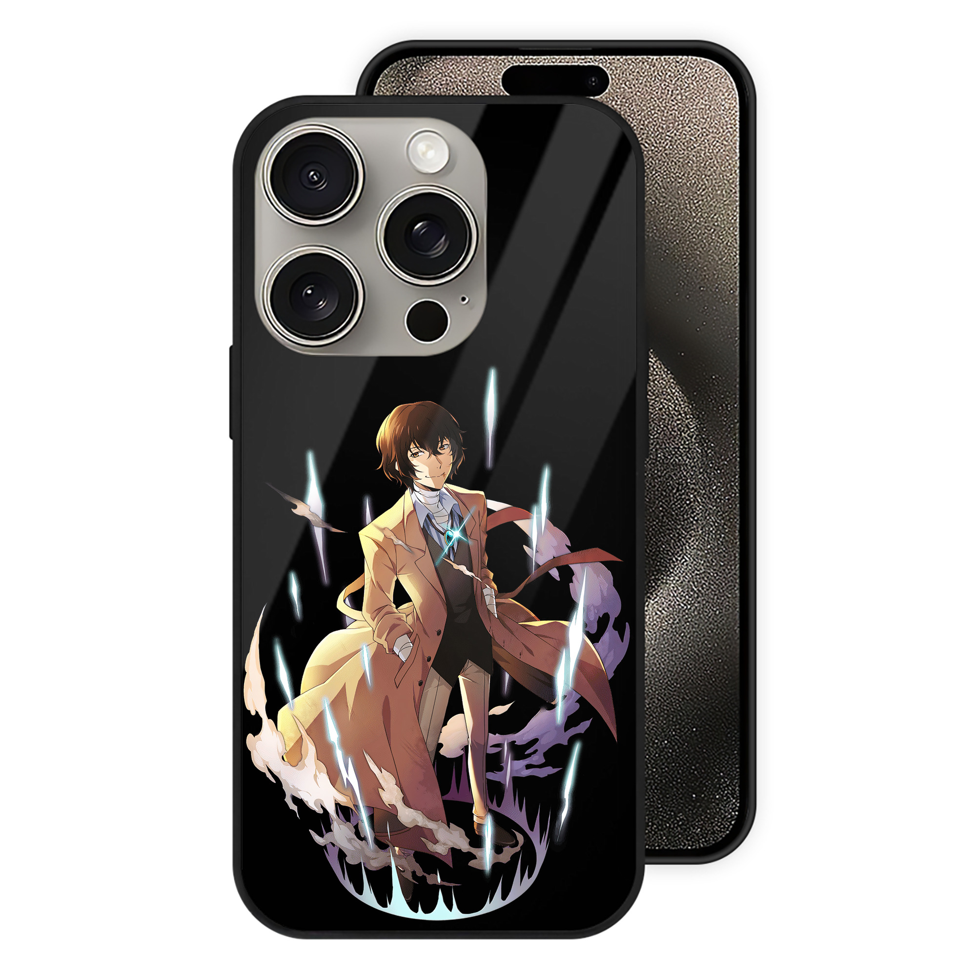 （画像用） 文豪ストレイドッグス Bungo Stray Dogs 【iPhone15Pro対応】スマホケース 耐衝撃＆黄変防止 背面ガラス