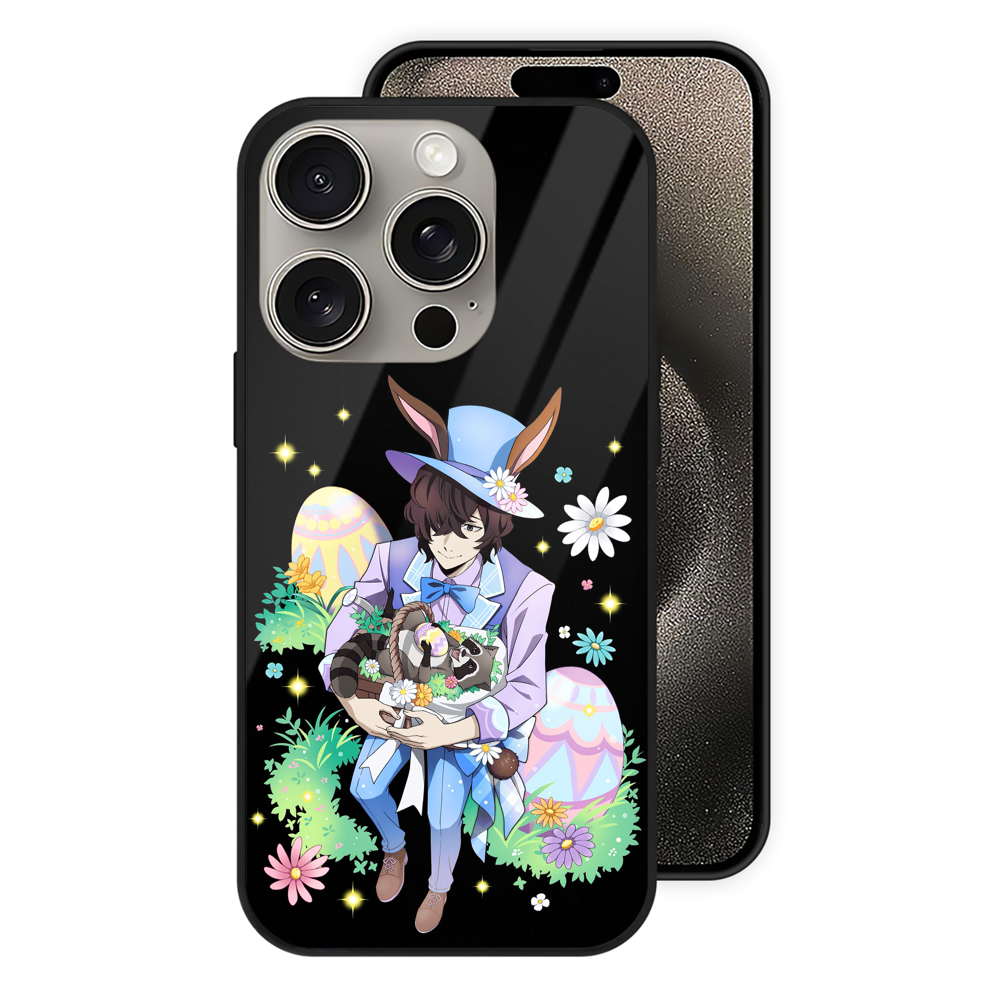 （画像用） 文豪ストレイドッグス Bungo Stray Dogs 【iPhone15Pro対応】スマホケース 耐衝撃＆黄変防止 背面ガラス