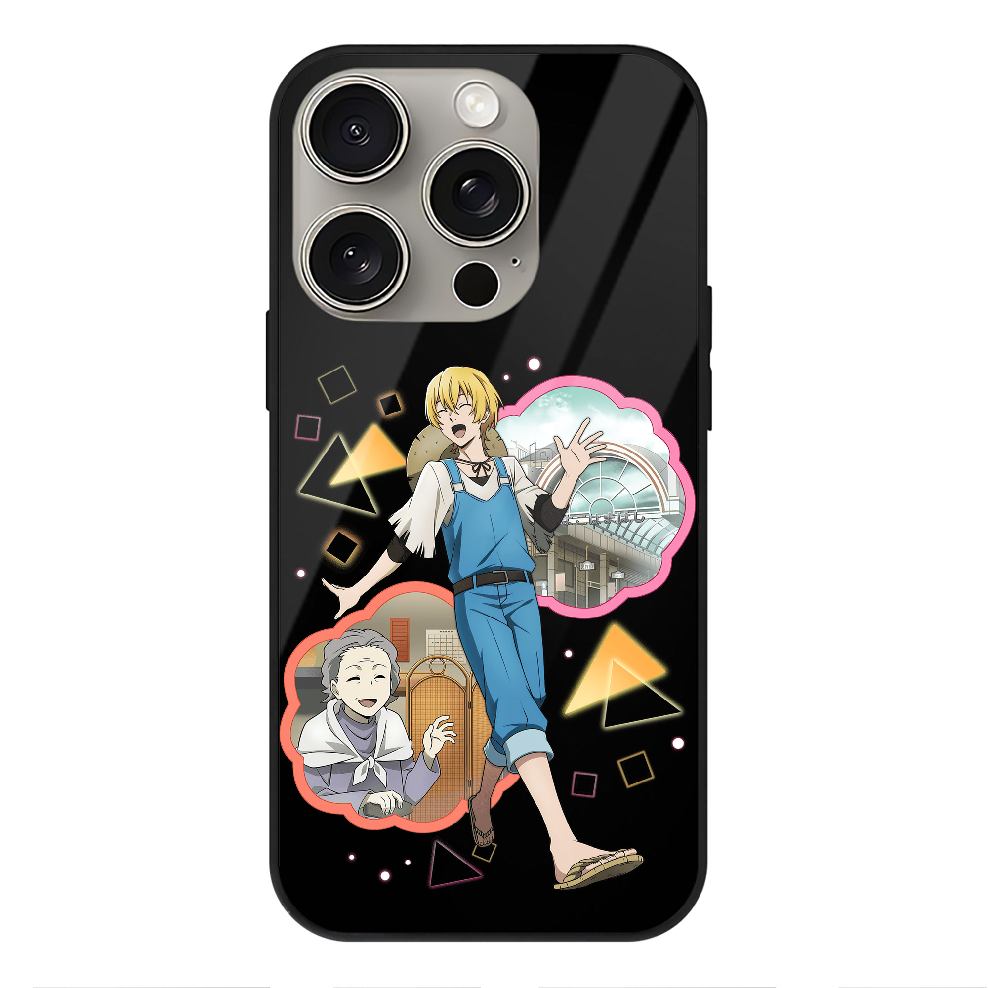 （画像用） 文豪ストレイドッグス Bungo Stray Dogs 【iPhone15Pro対応】スマホケース 耐衝撃＆黄変防止 背面ガラス