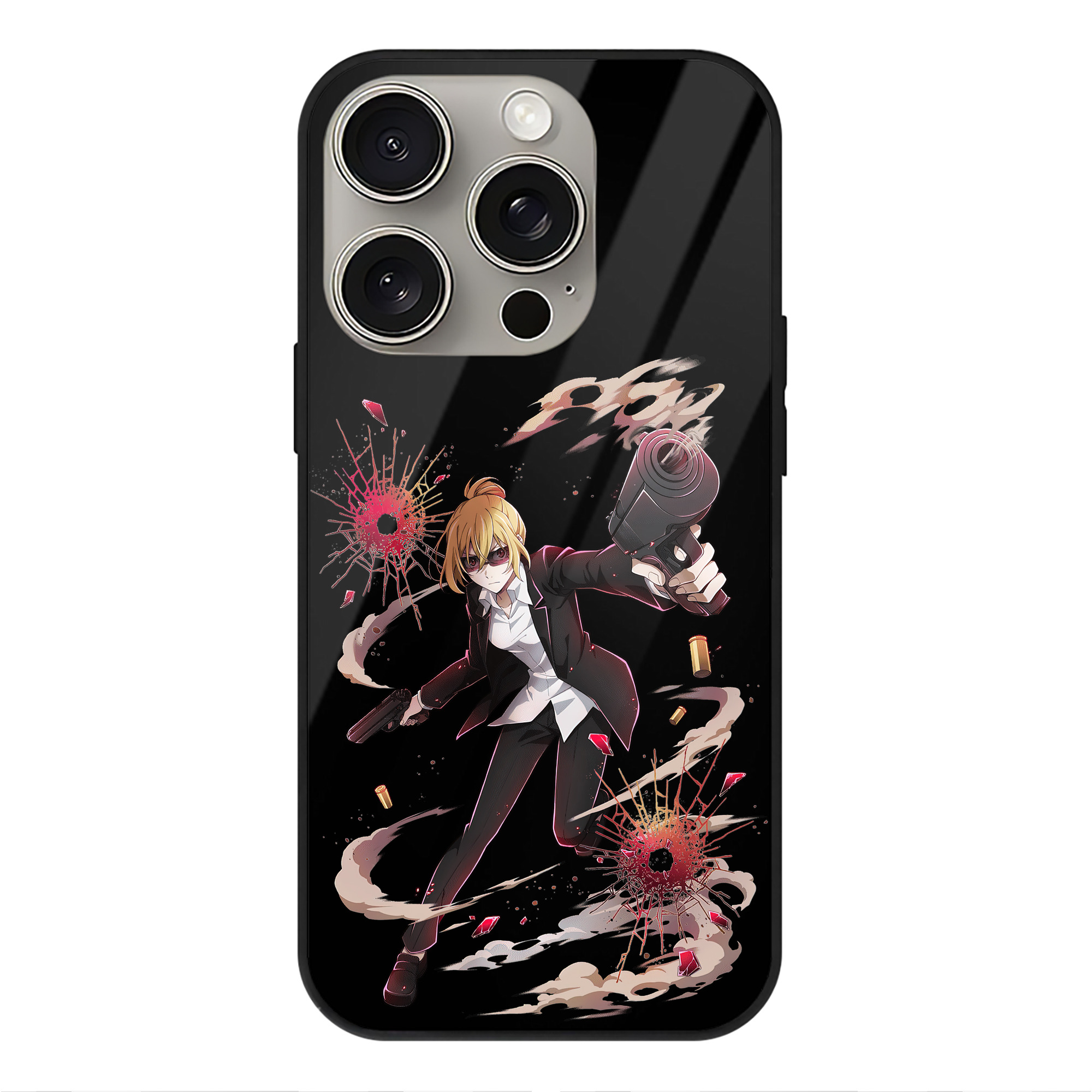 （画像用） 文豪ストレイドッグス Bungo Stray Dogs 【iPhone15Pro対応】スマホケース 耐衝撃＆黄変防止 背面ガラス