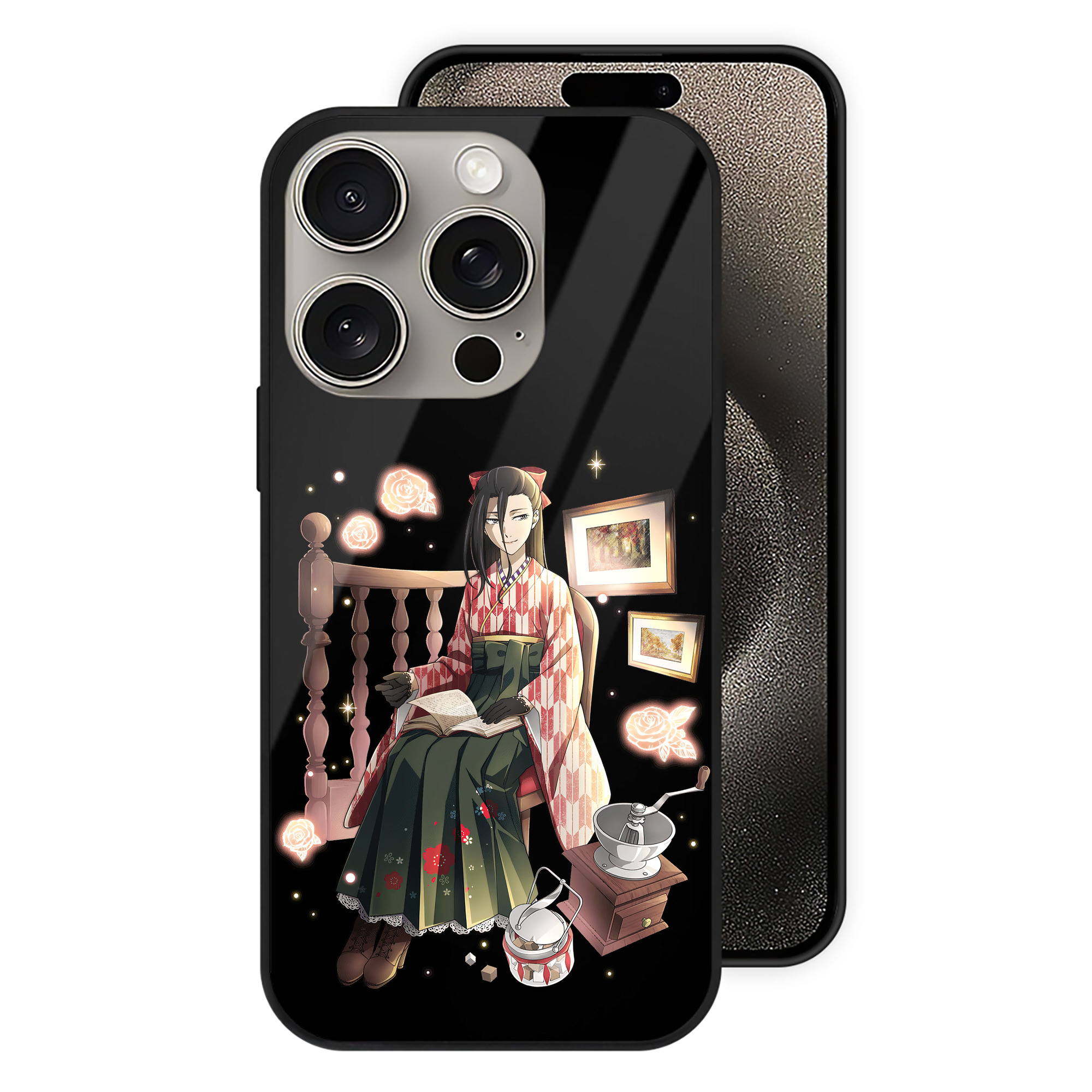 （画像用） 文豪ストレイドッグス Bungo Stray Dogs 【iPhone15Pro対応】スマホケース 耐衝撃＆黄変防止 背面ガラス