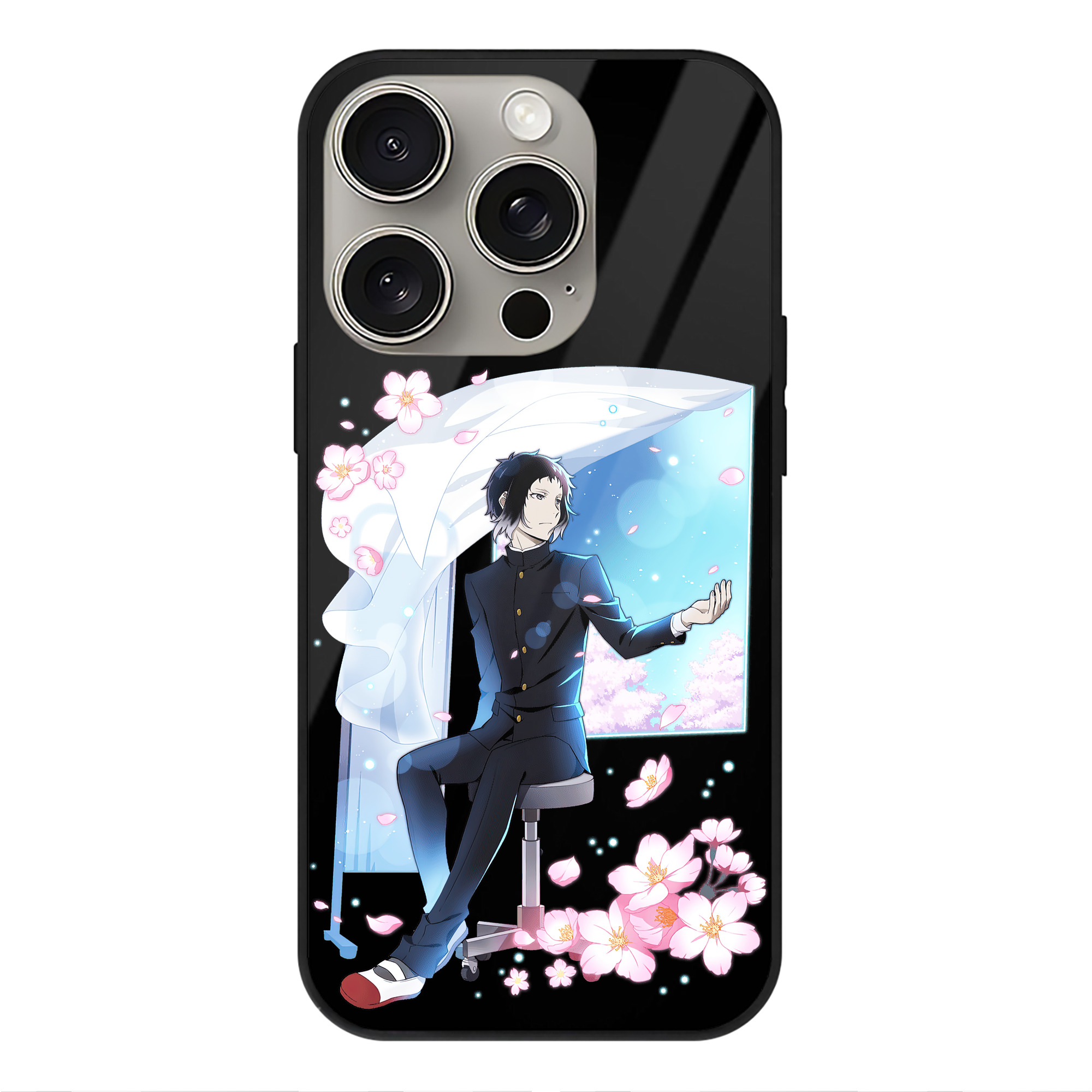 （画像用） 文豪ストレイドッグス Bungo Stray Dogs 【iPhone15Pro対応】スマホケース 耐衝撃＆黄変防止 背面ガラス
