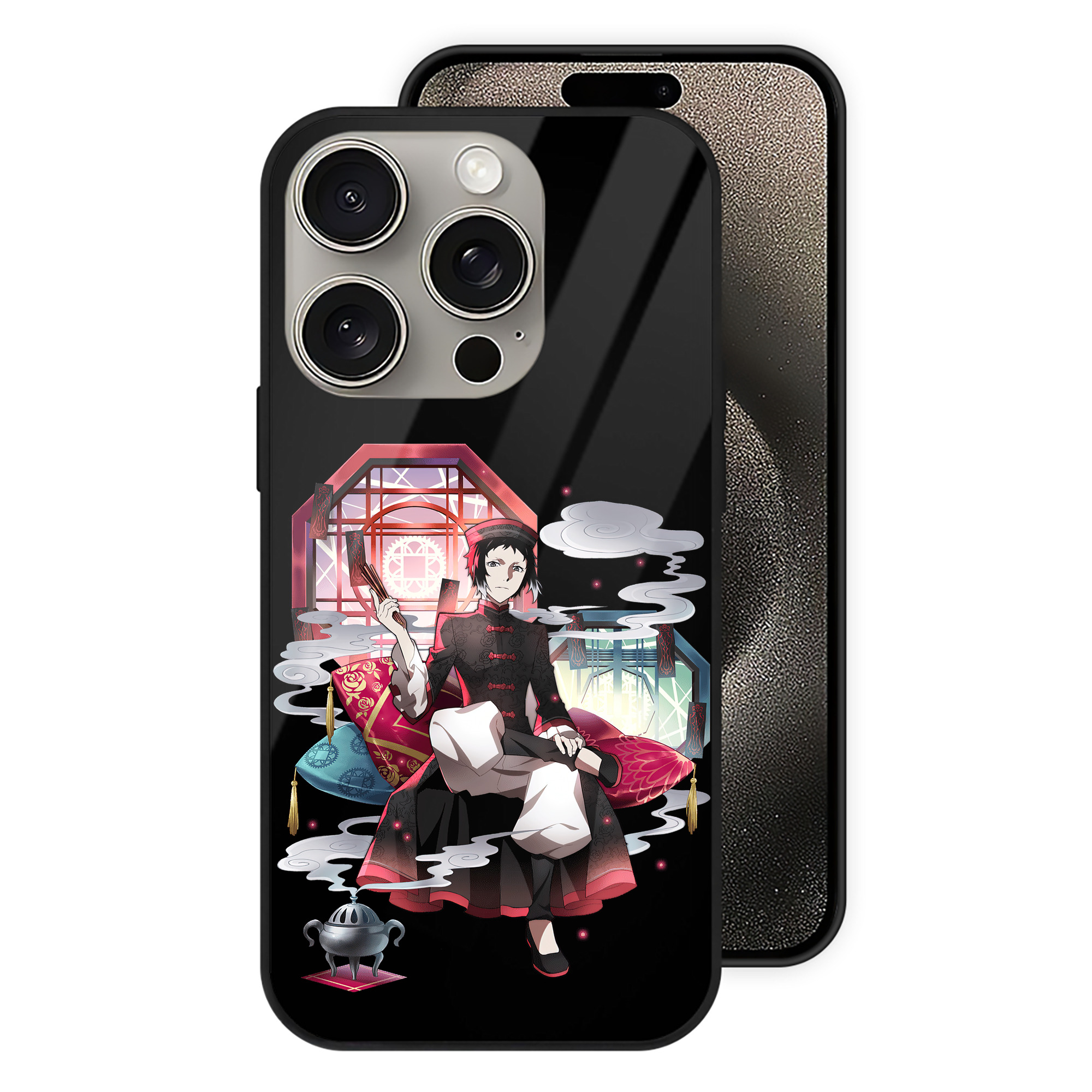 （画像用） 文豪ストレイドッグス Bungo Stray Dogs 【iPhone15Pro対応】スマホケース 耐衝撃＆黄変防止 背面ガラス