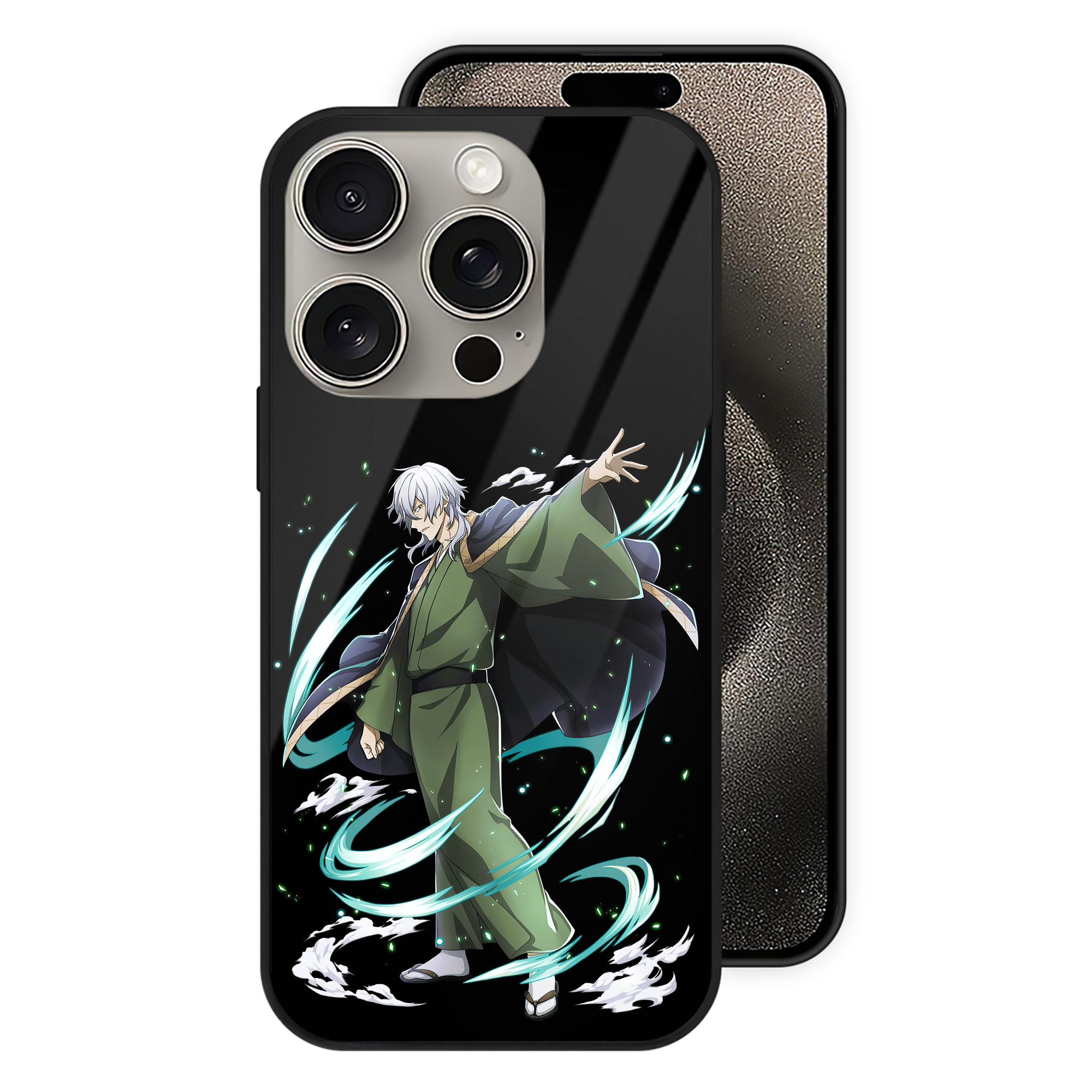 （画像用） 文豪ストレイドッグス Bungo Stray Dogs 【iPhone15Pro対応】スマホケース 耐衝撃＆黄変防止 背面ガラス