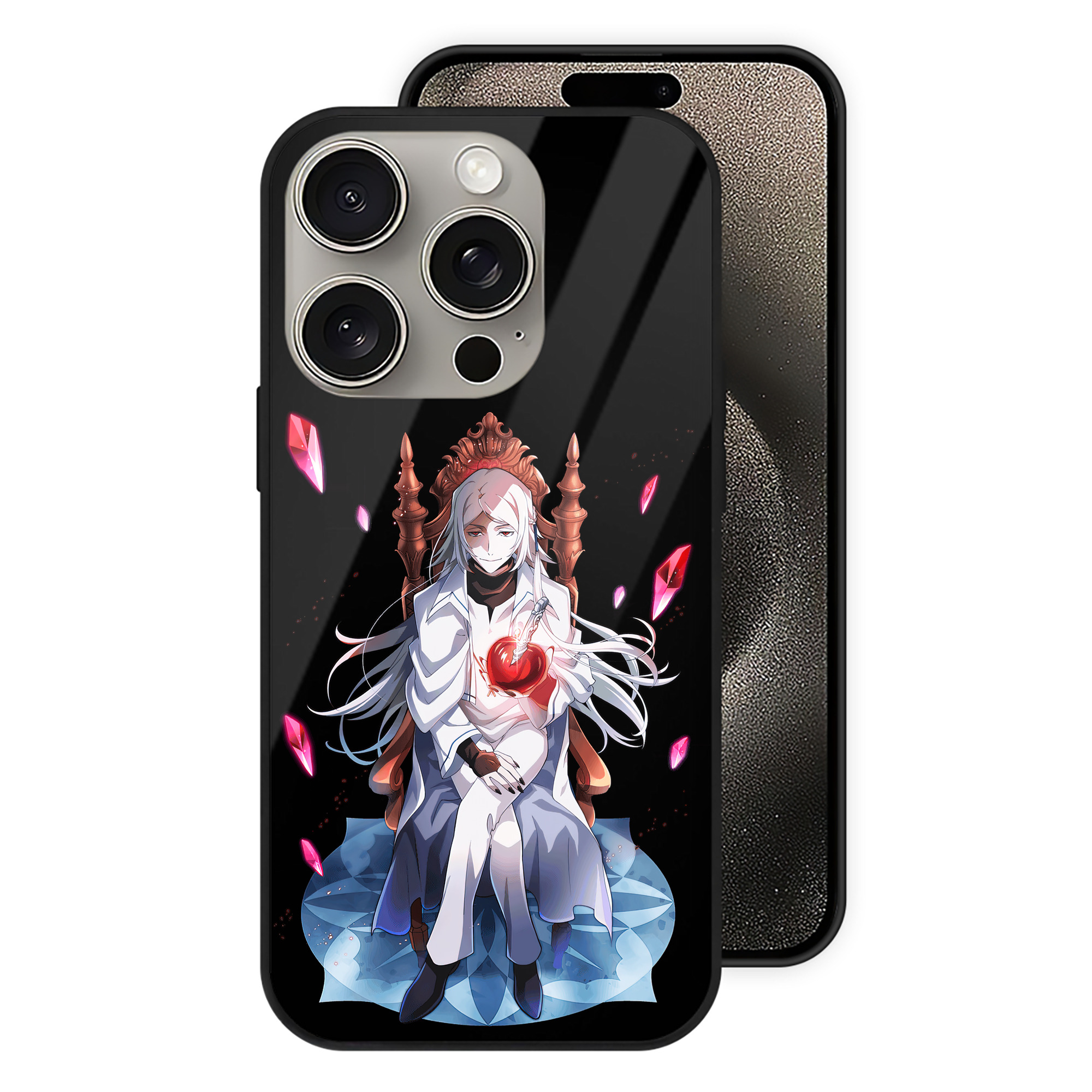 （画像用） 文豪ストレイドッグス Bungo Stray Dogs 【iPhone15Pro対応】スマホケース 耐衝撃＆黄変防止 背面ガラス