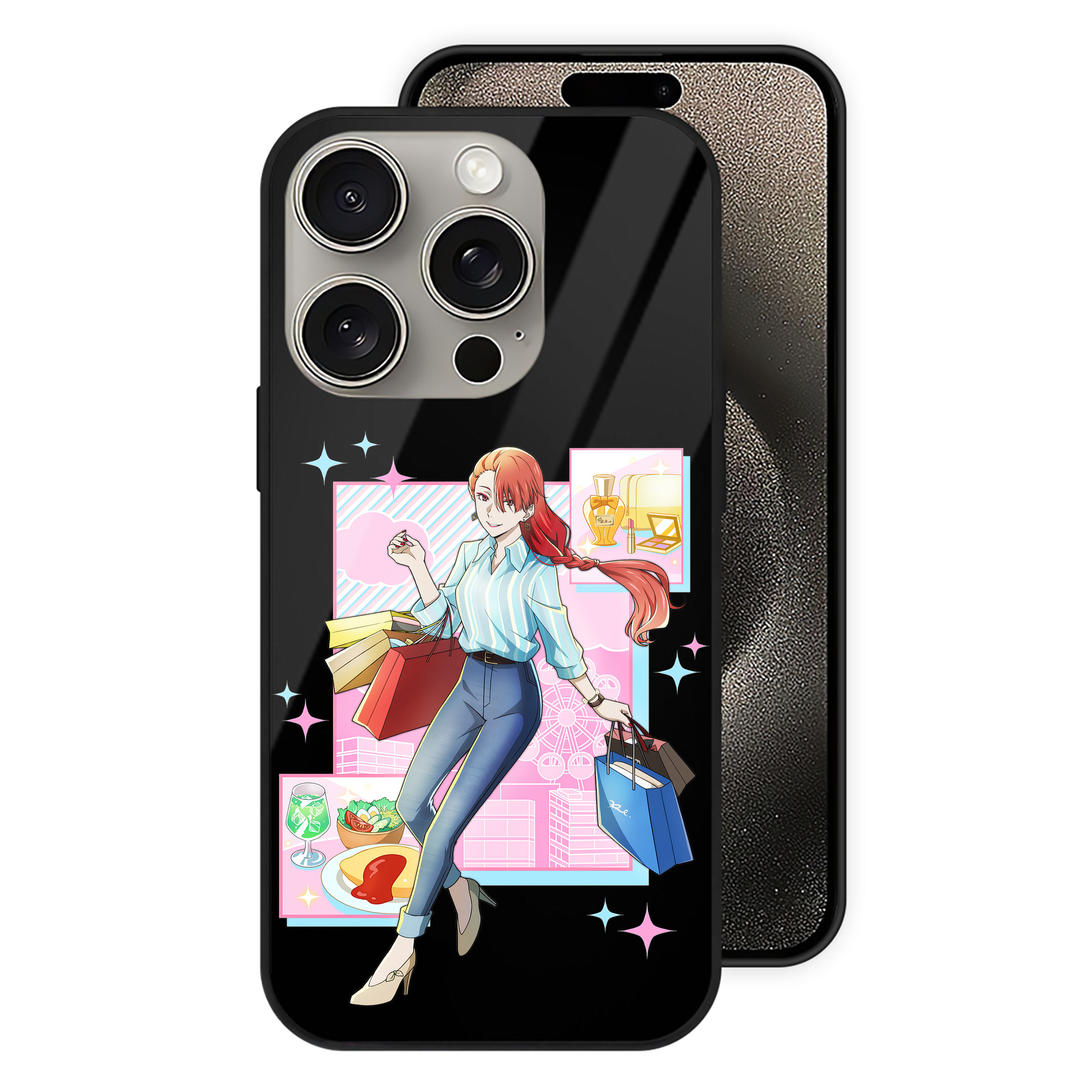 （画像用） 文豪ストレイドッグス Bungo Stray Dogs 【iPhone15Pro対応】スマホケース 耐衝撃＆黄変防止 背面ガラス