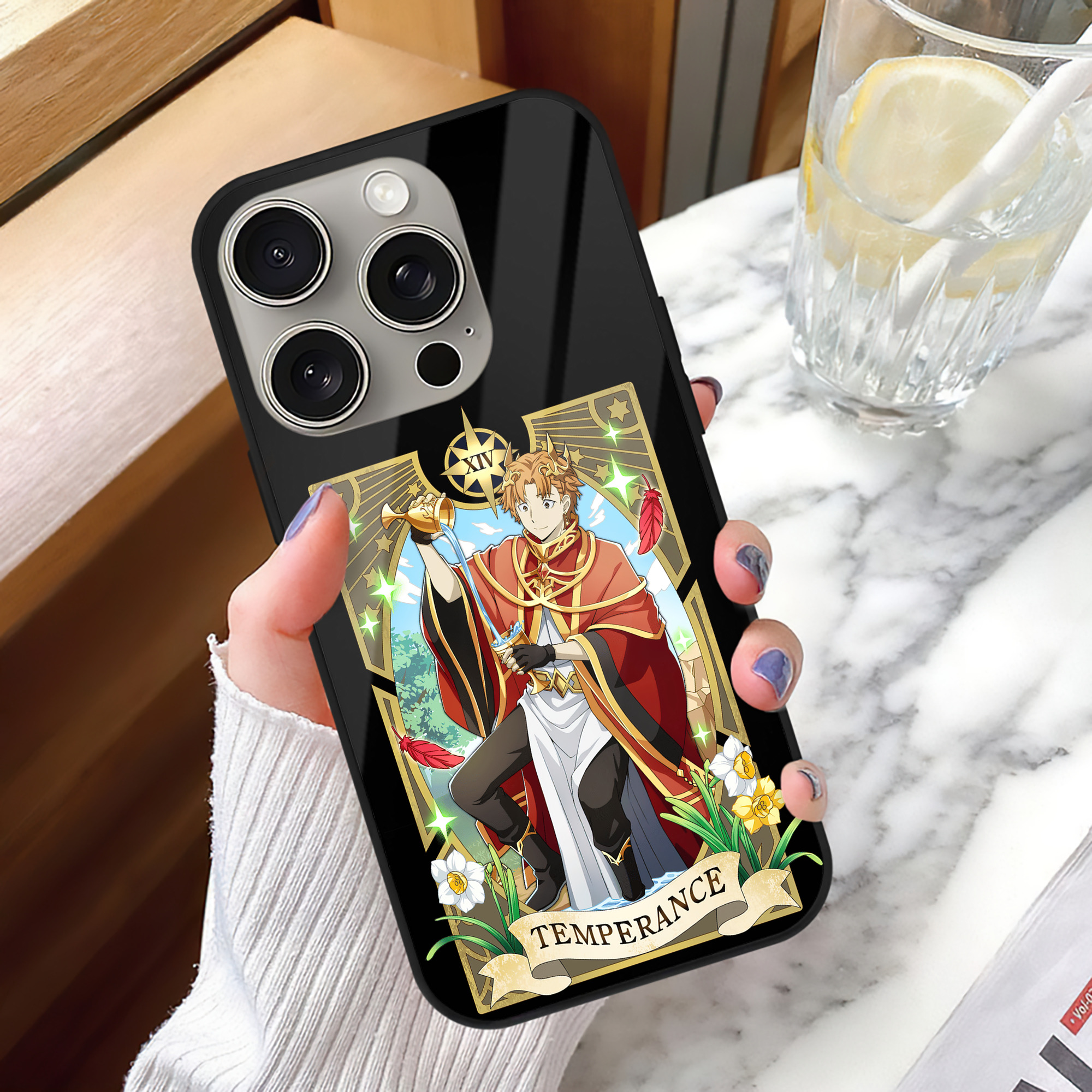 文豪ストレイドッグス Bungo Stray Dogs 【iPhone15Pro対応】スマホケース 耐衝撃＆黄変防止 背面ガラス