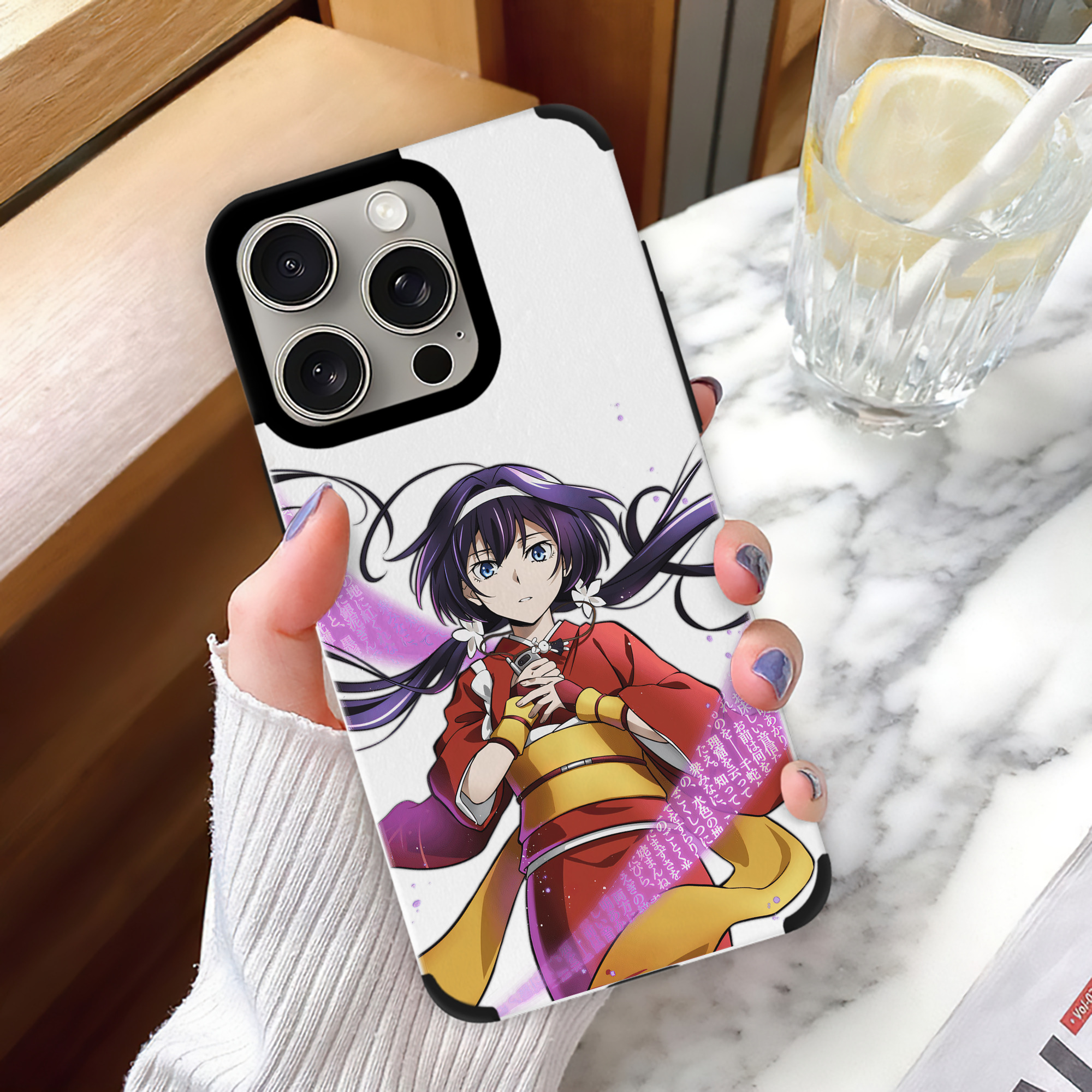 文豪ストレイドッグス Bungo Stray Dogs 【iPhone15ProMax対応】 PUレザー スマホケース 耐衝撃＆黄変防止