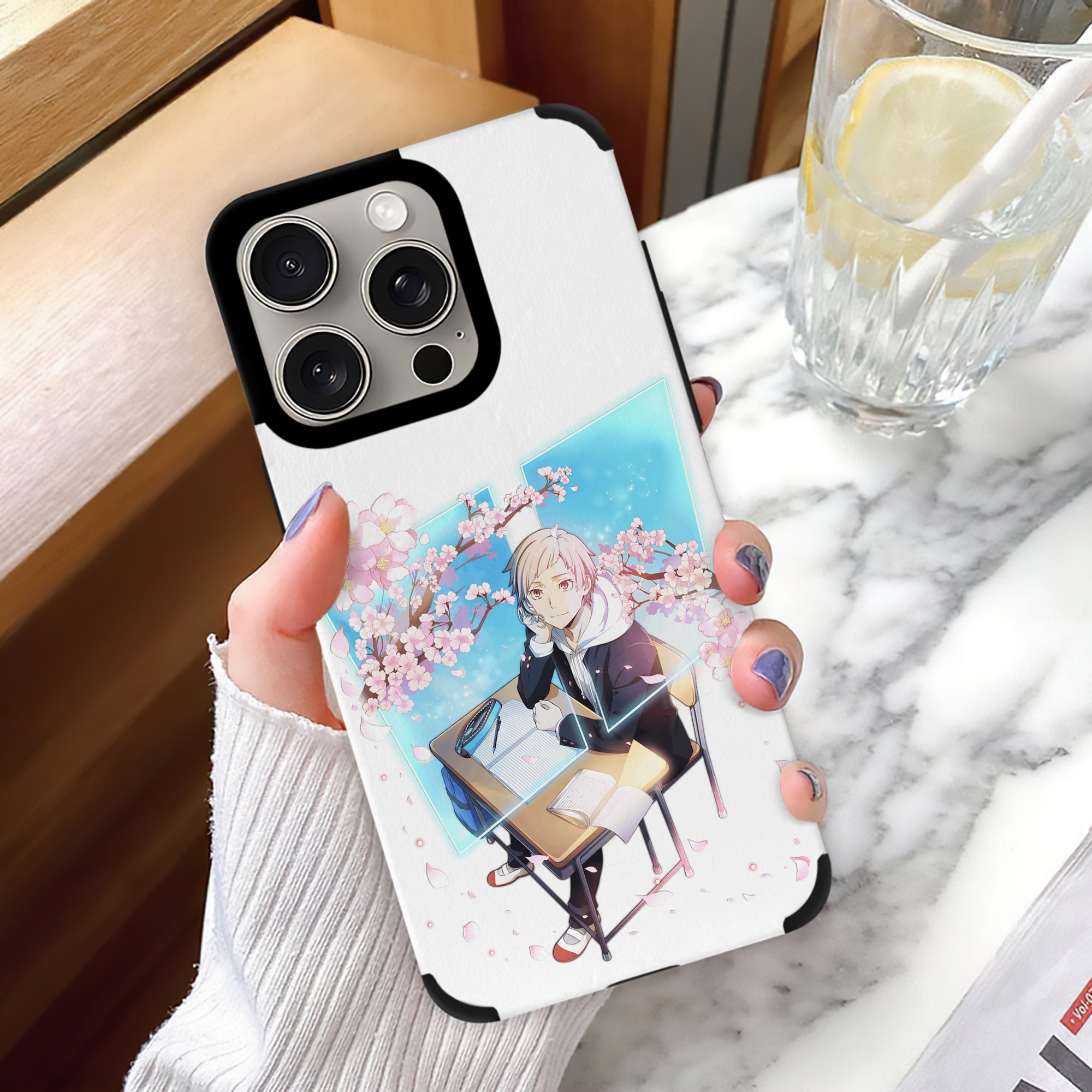 文豪ストレイドッグス Bungo Stray Dogs 【iPhone15ProMax対応】 PUレザー スマホケース 耐衝撃＆黄変防止