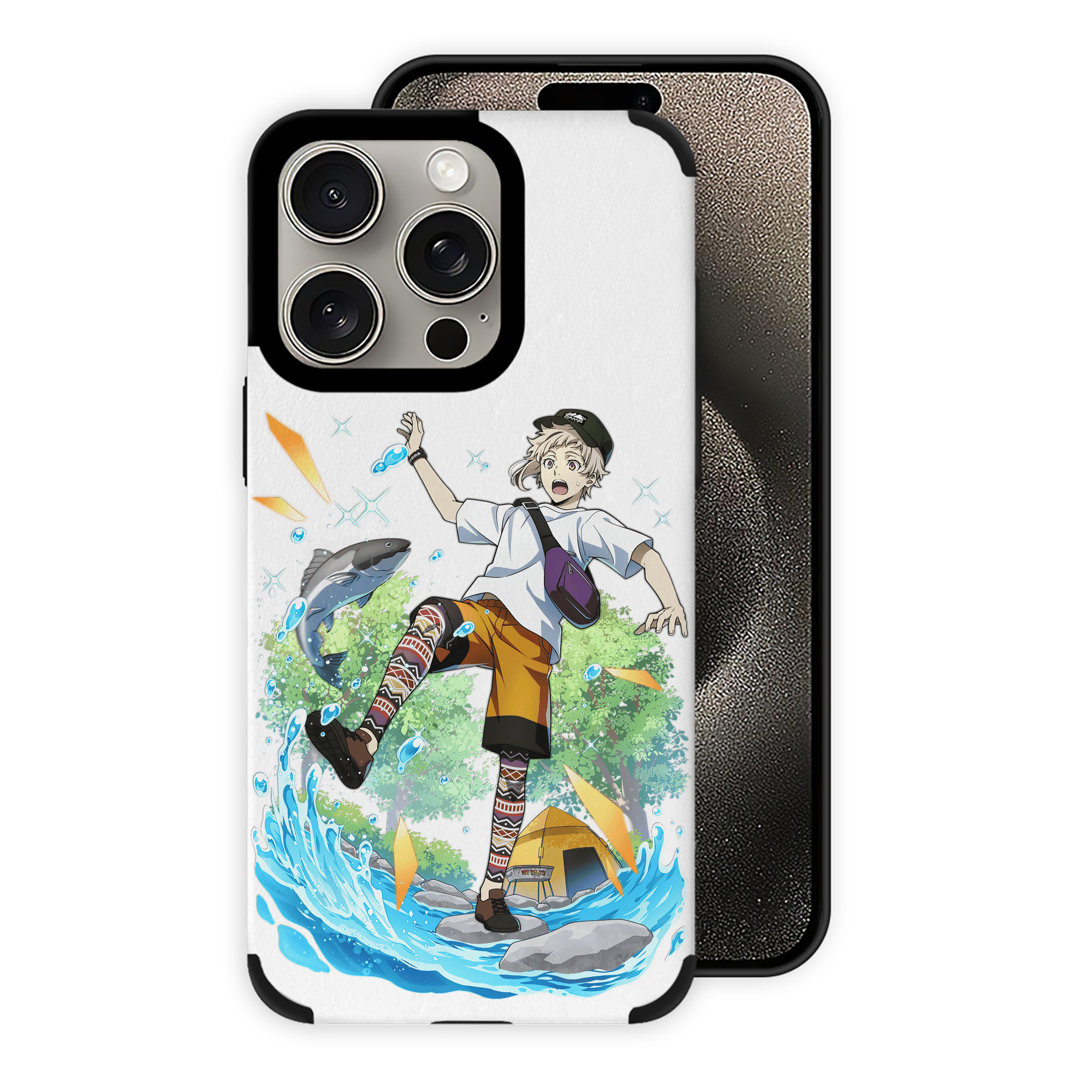 （画像用） 文豪ストレイドッグス Bungo Stray Dogs 【iPhone15ProMax対応】 PUレザー スマホケース 耐衝撃＆黄変防止