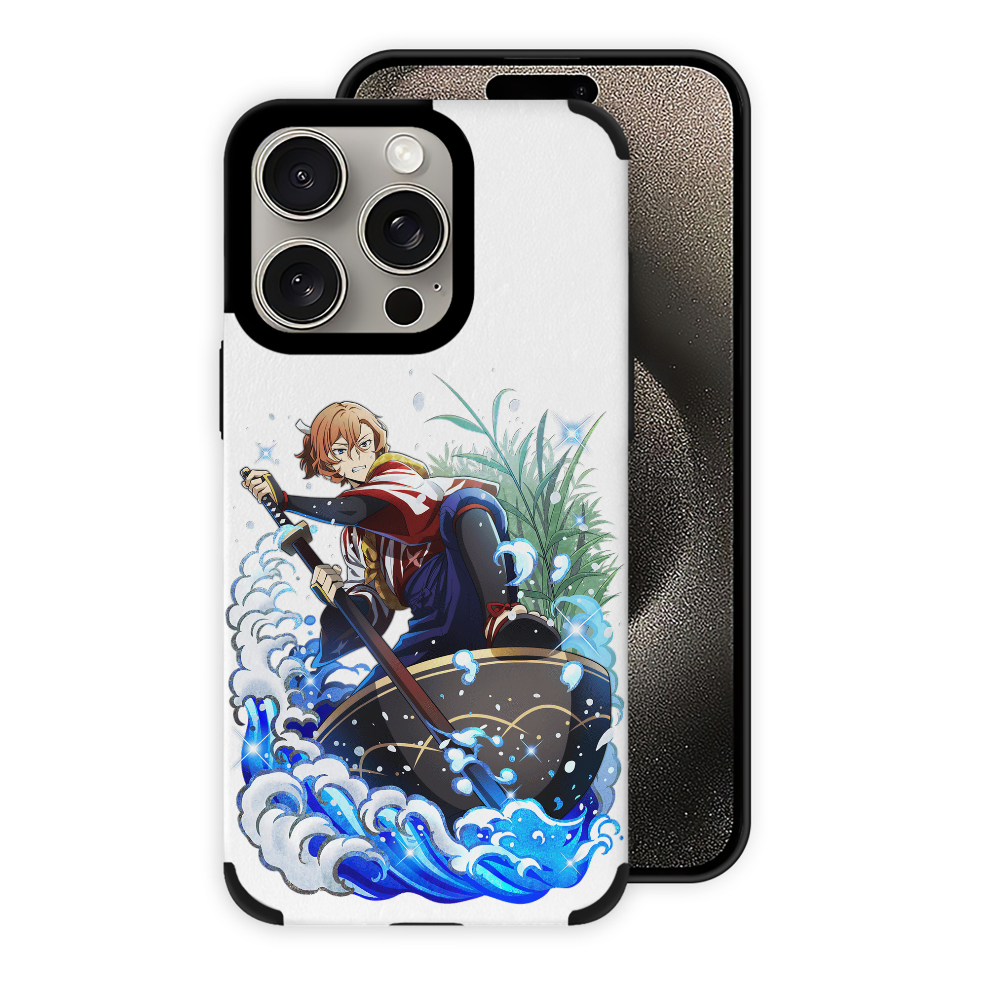 （画像用） 文豪ストレイドッグス Bungo Stray Dogs 【iPhone15ProMax対応】 PUレザー スマホケース 耐衝撃＆黄変防止
