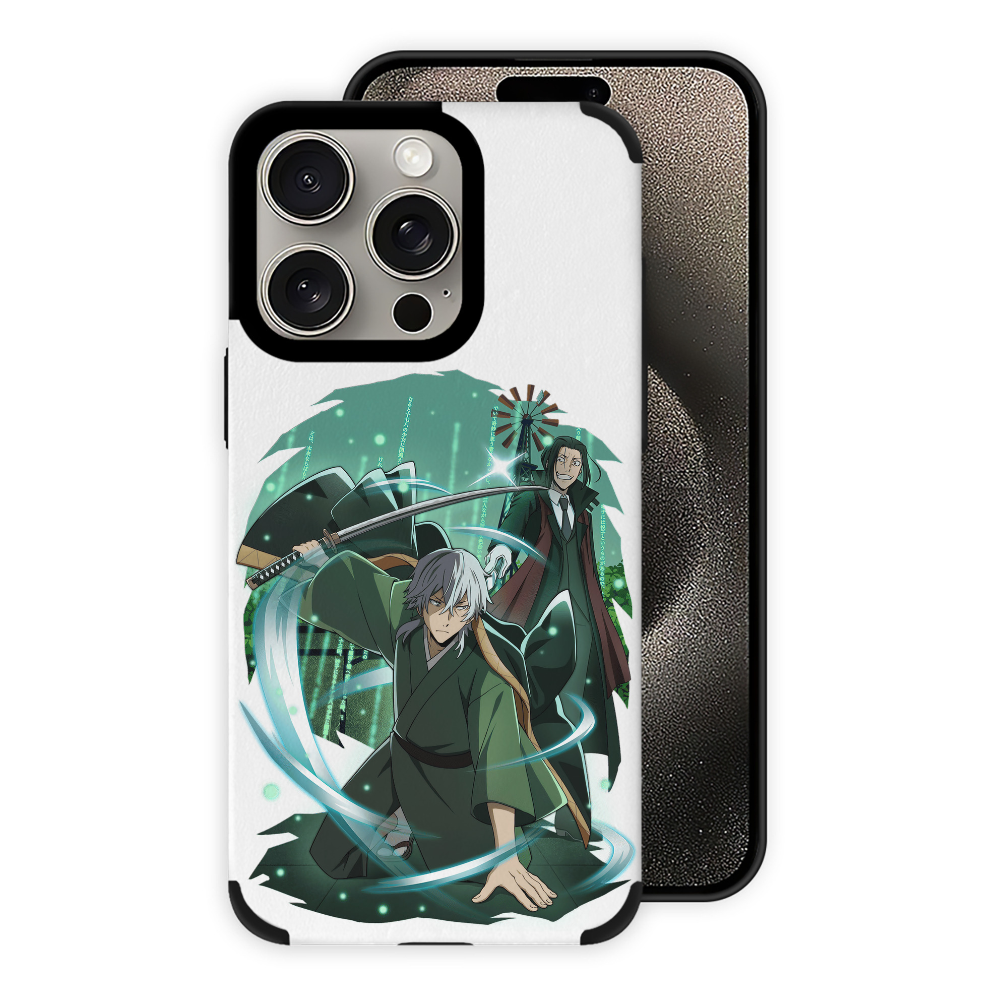 （画像用） 文豪ストレイドッグス Bungo Stray Dogs 【iPhone15ProMax対応】 PUレザー スマホケース 耐衝撃＆黄変防止