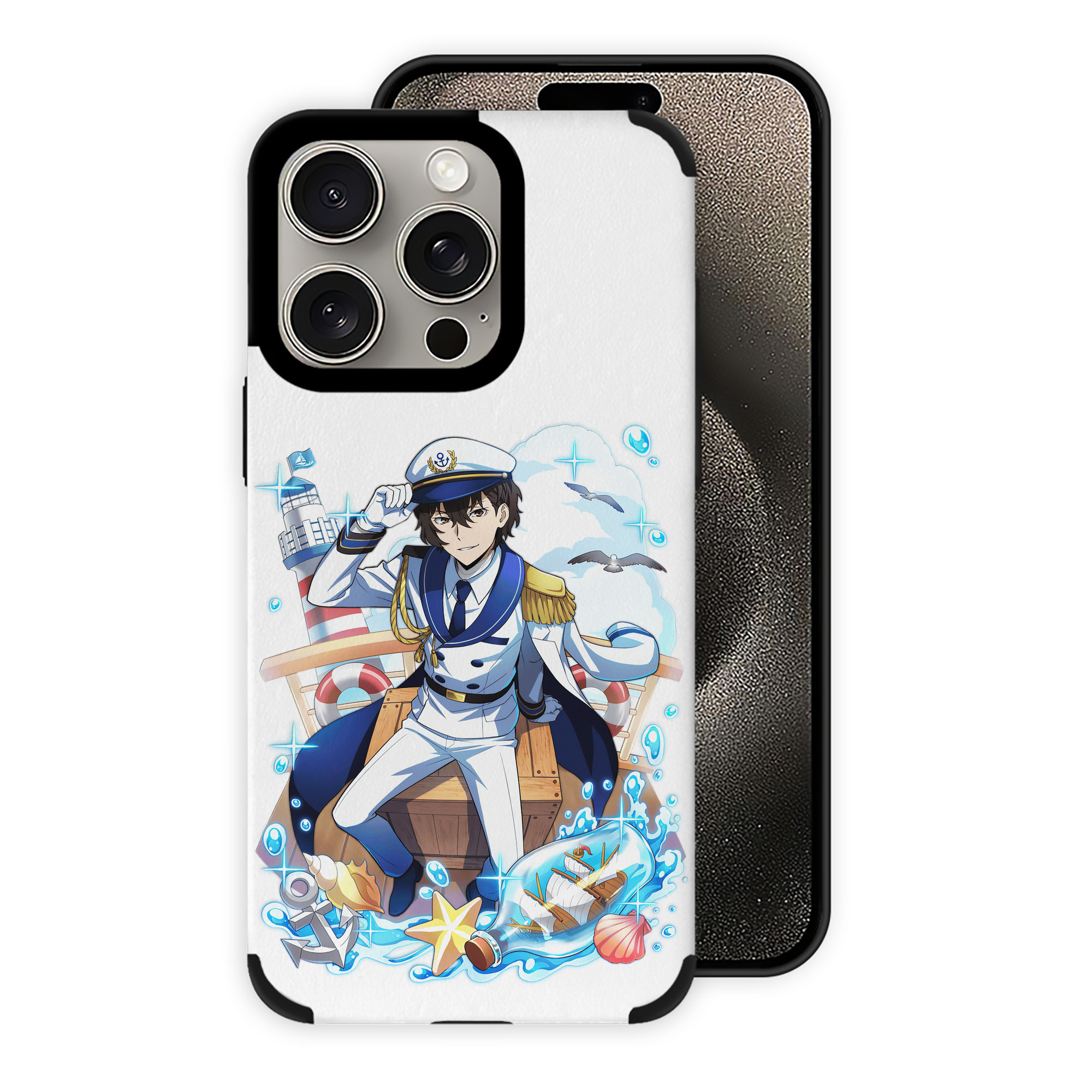 （画像用） 文豪ストレイドッグス Bungo Stray Dogs 【iPhone15ProMax対応】 PUレザー スマホケース 耐衝撃＆黄変防止
