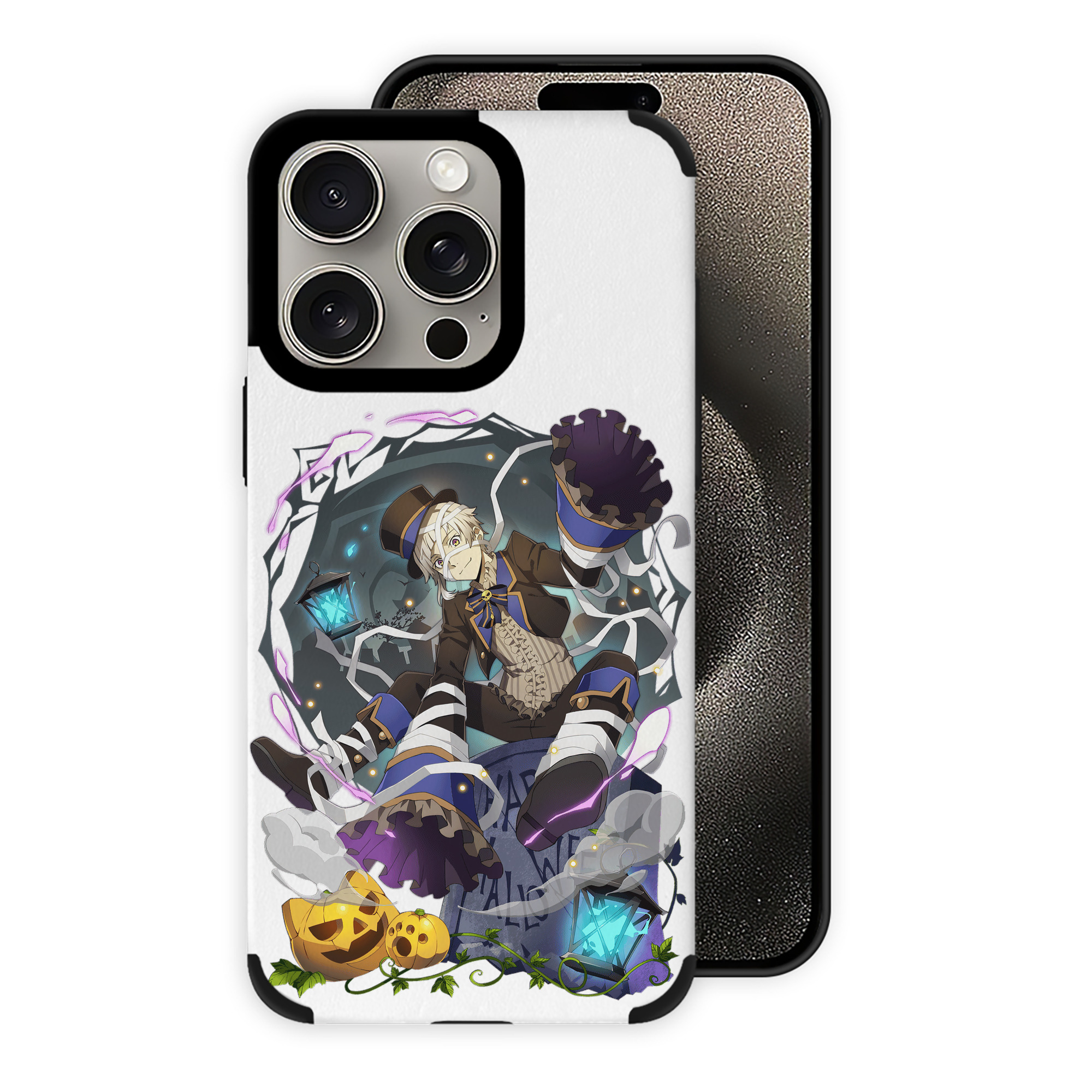 （画像用） 文豪ストレイドッグス Bungo Stray Dogs 【iPhone15ProMax対応】 PUレザー スマホケース 耐衝撃＆黄変防止
