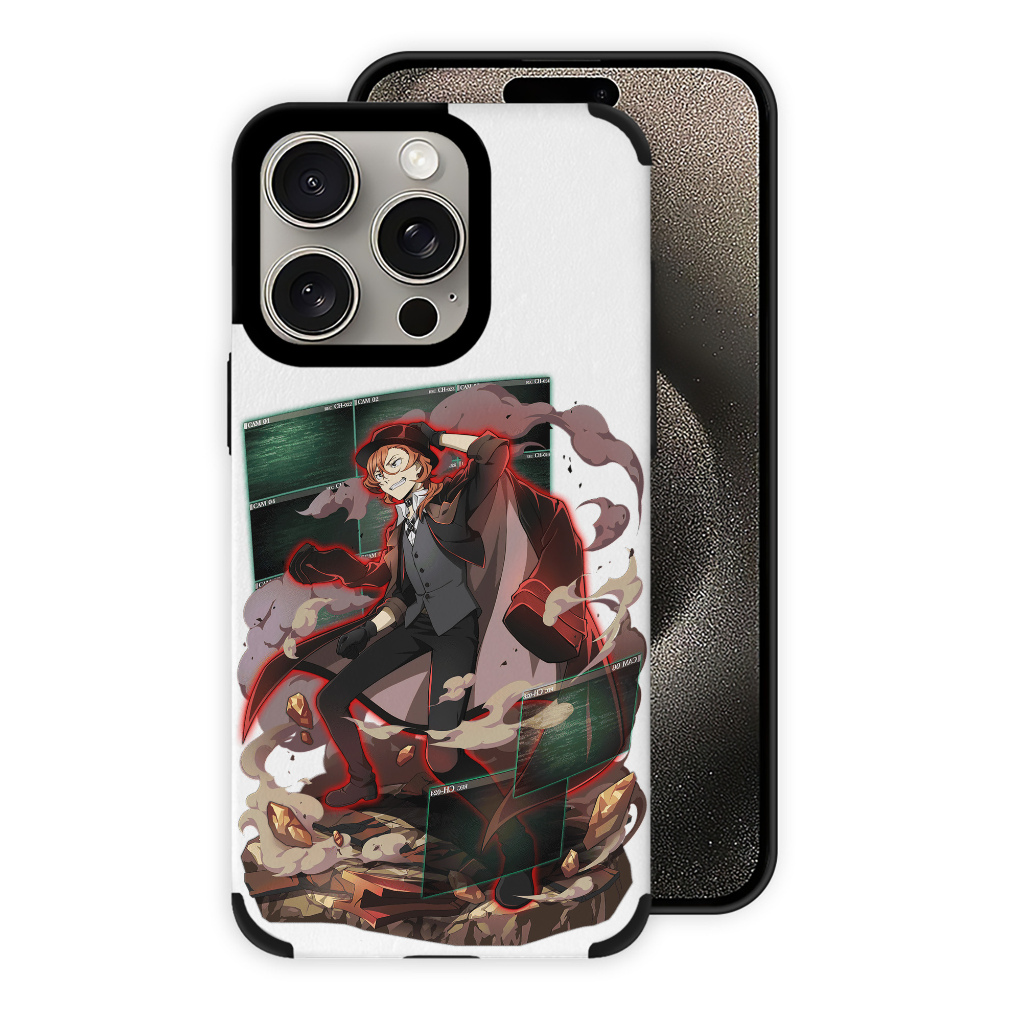 （画像用） 文豪ストレイドッグス Bungo Stray Dogs 【iPhone15ProMax対応】 PUレザー スマホケース 耐衝撃＆黄変防止