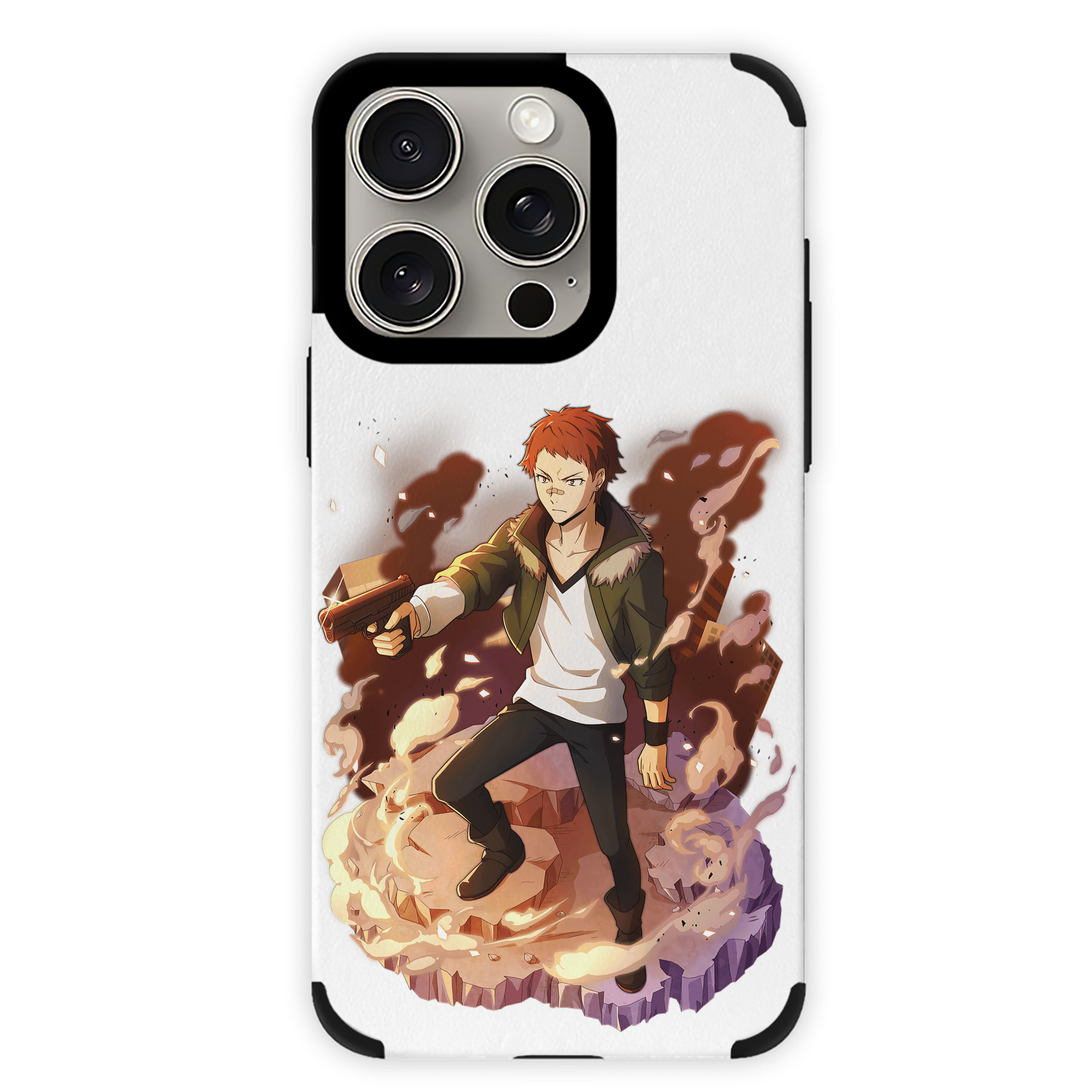 （画像用） 文豪ストレイドッグス Bungo Stray Dogs 【iPhone15ProMax対応】 PUレザー スマホケース 耐衝撃＆黄変防止