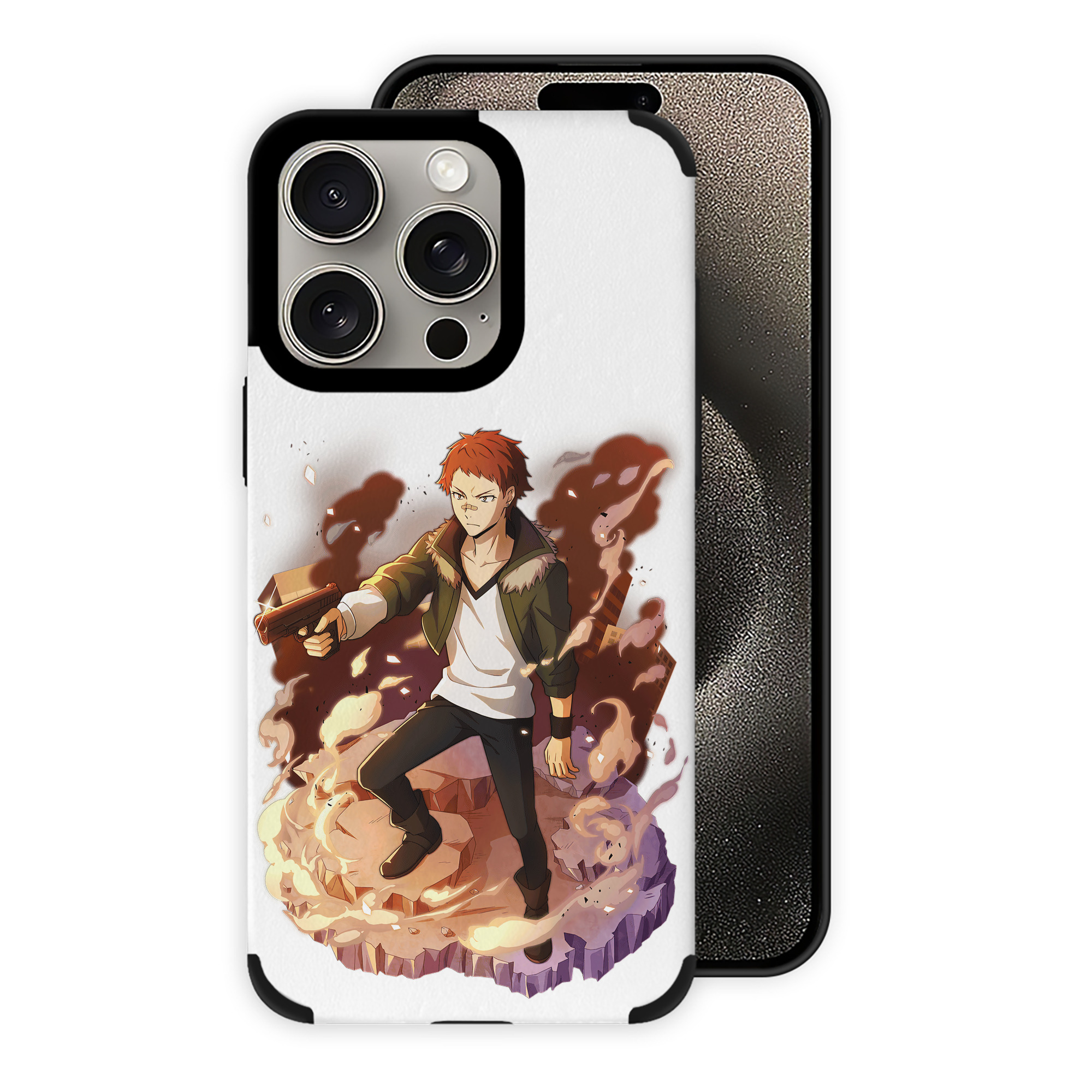 （画像用） 文豪ストレイドッグス Bungo Stray Dogs 【iPhone15ProMax対応】 PUレザー スマホケース 耐衝撃＆黄変防止