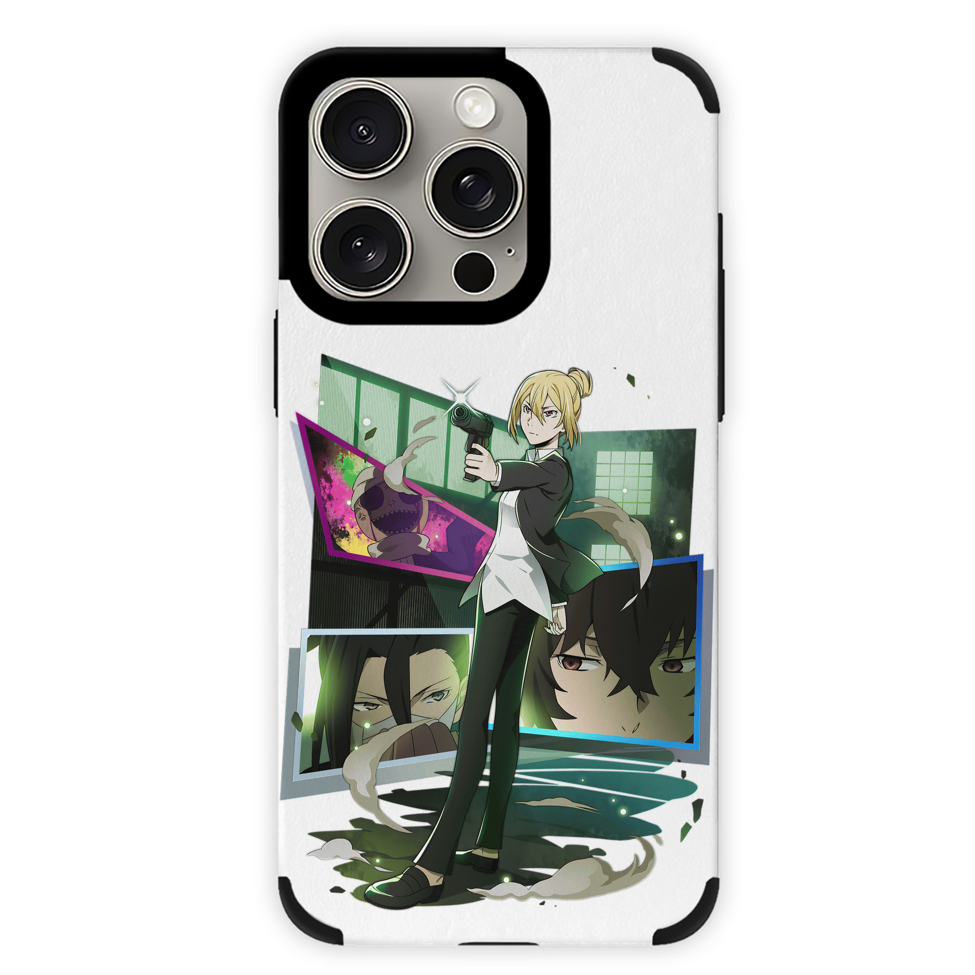 （画像用） 文豪ストレイドッグス Bungo Stray Dogs 【iPhone15ProMax対応】 PUレザー スマホケース 耐衝撃＆黄変防止