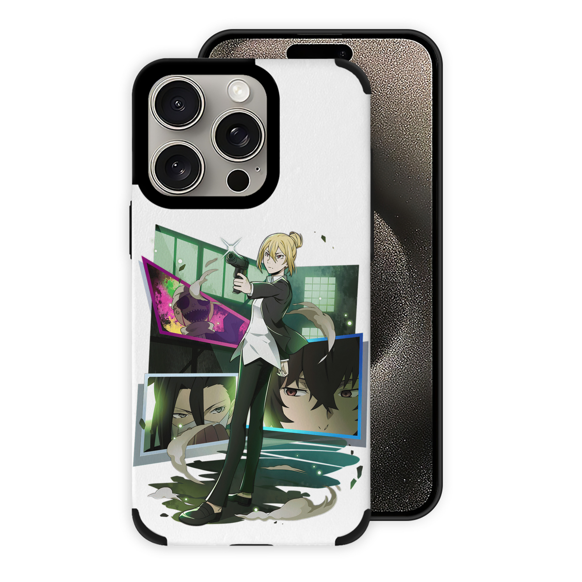 （画像用） 文豪ストレイドッグス Bungo Stray Dogs 【iPhone15ProMax対応】 PUレザー スマホケース 耐衝撃＆黄変防止