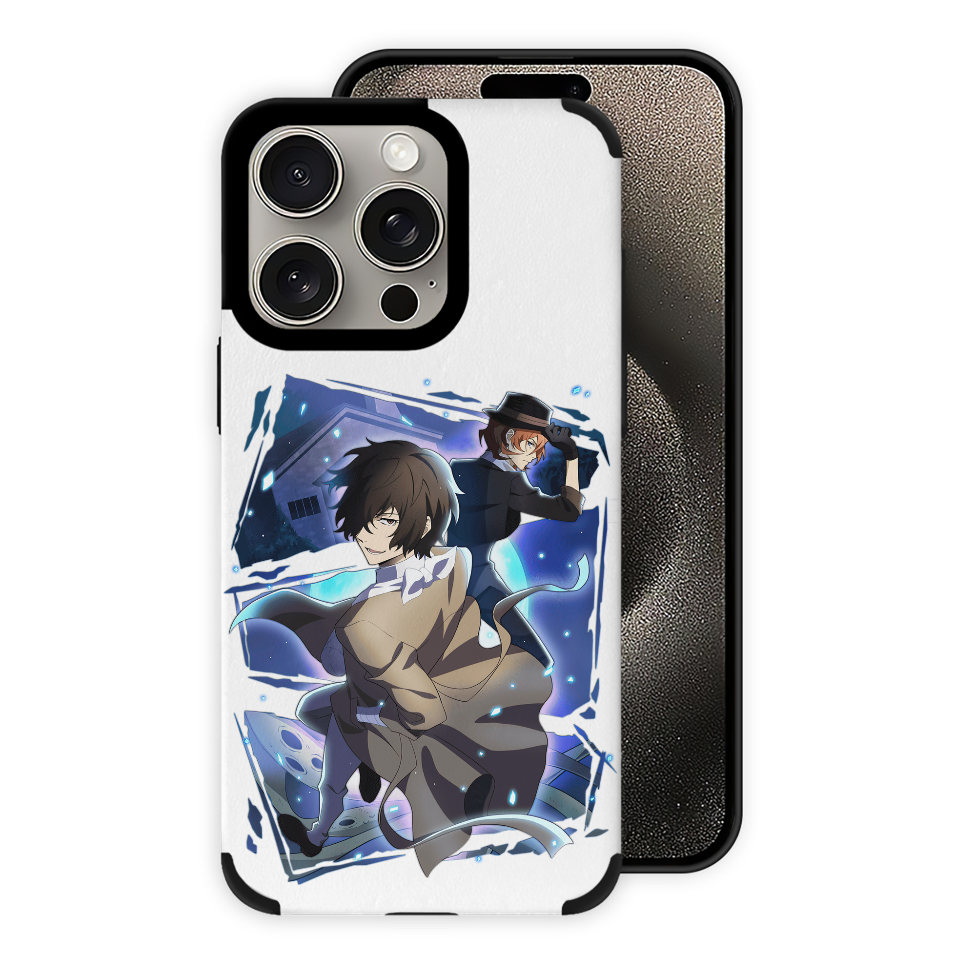 （画像用） 文豪ストレイドッグス Bungo Stray Dogs 【iPhone15ProMax対応】 PUレザー スマホケース 耐衝撃＆黄変防止