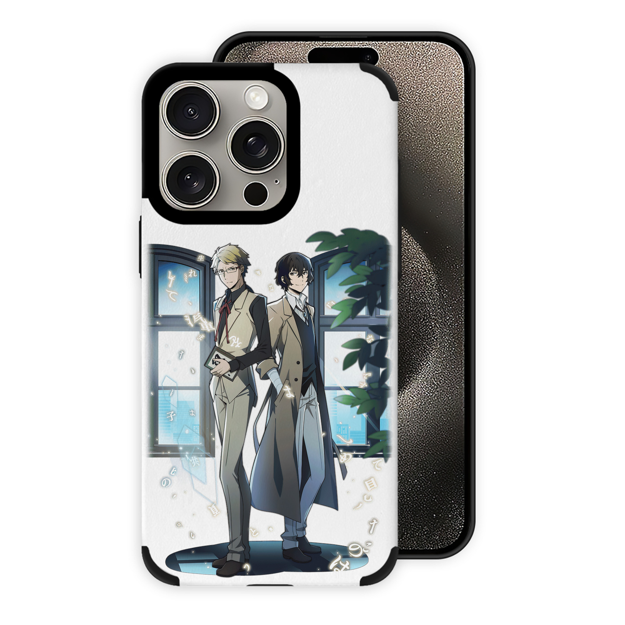 （画像用） 文豪ストレイドッグス Bungo Stray Dogs 【iPhone15ProMax対応】 PUレザー スマホケース 耐衝撃＆黄変防止