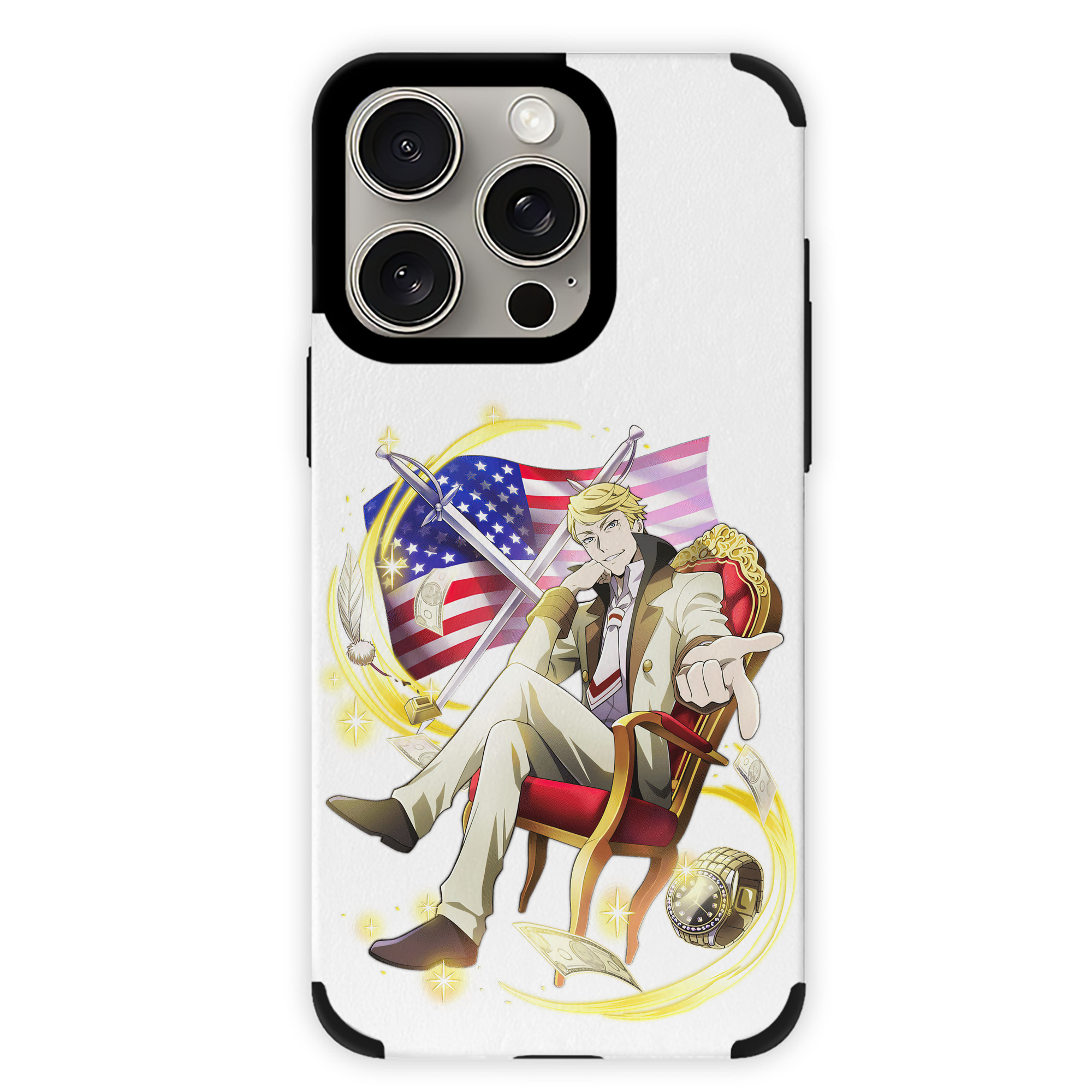 （画像用） 文豪ストレイドッグス Bungo Stray Dogs 【iPhone15ProMax対応】 PUレザー スマホケース 耐衝撃＆黄変防止