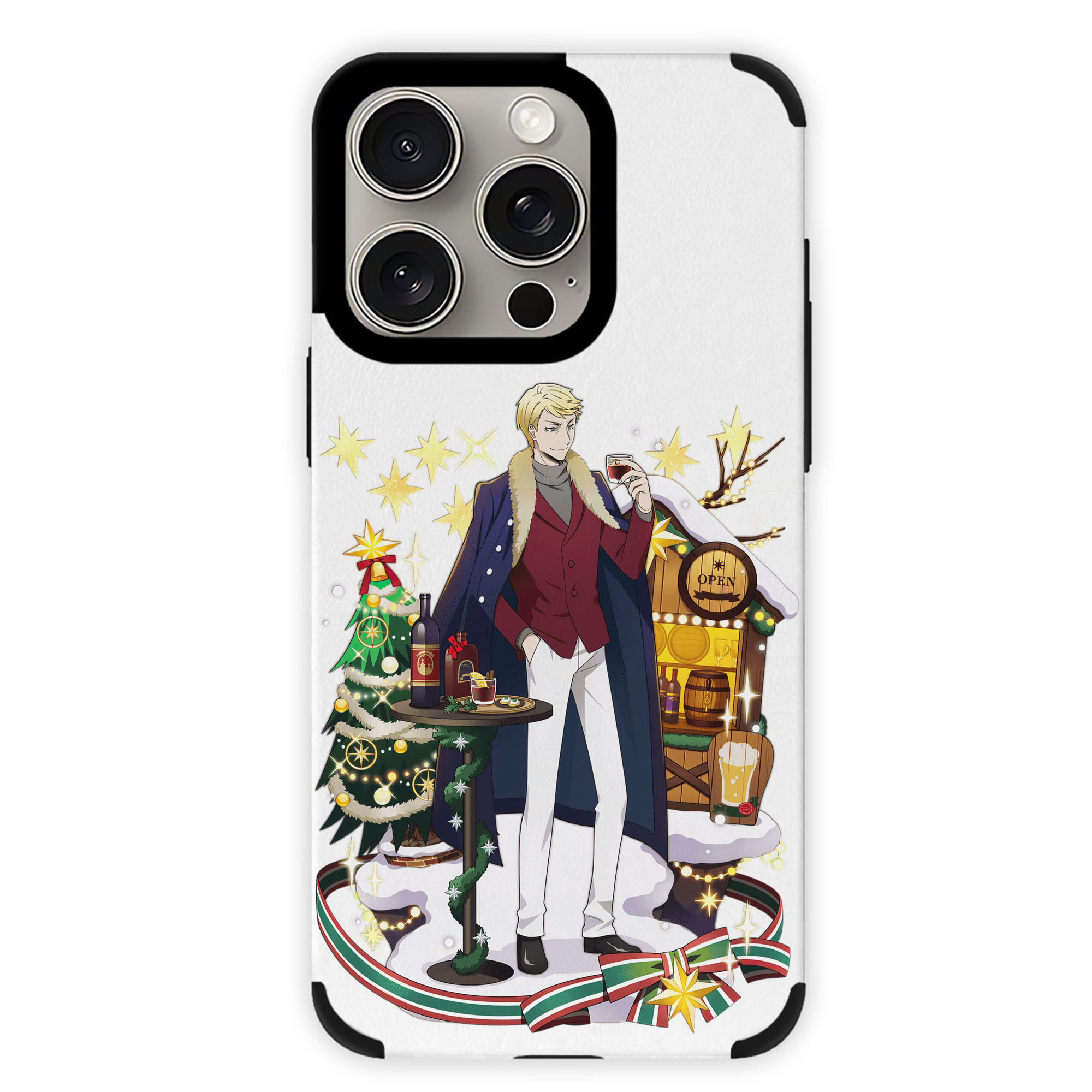 （画像用） 文豪ストレイドッグス Bungo Stray Dogs 【iPhone15ProMax対応】 PUレザー スマホケース 耐衝撃＆黄変防止