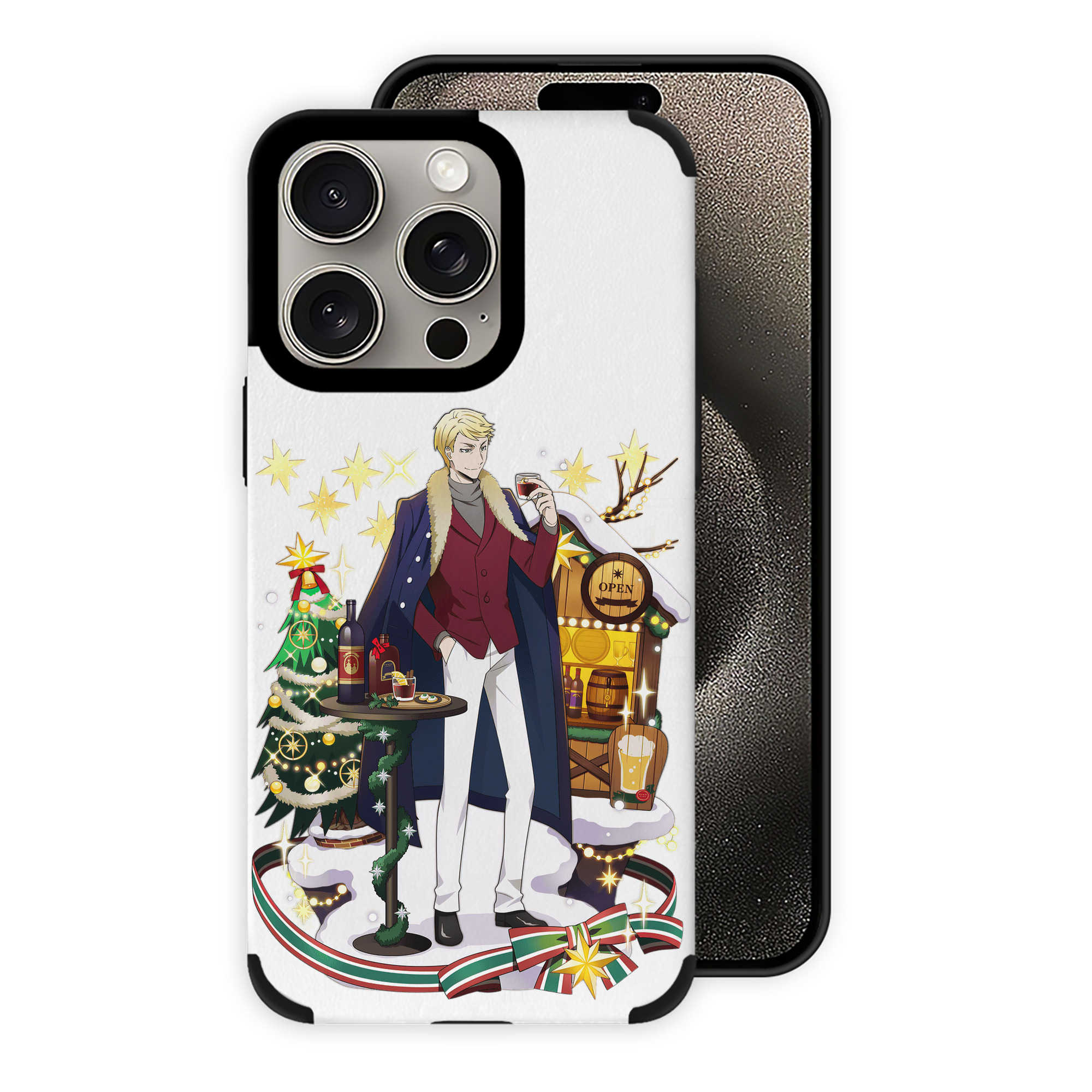 （画像用） 文豪ストレイドッグス Bungo Stray Dogs 【iPhone15ProMax対応】 PUレザー スマホケース 耐衝撃＆黄変防止