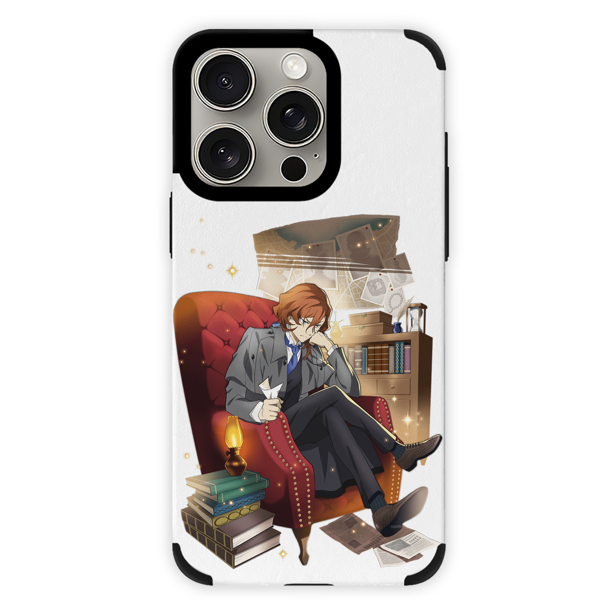 （画像用） 文豪ストレイドッグス Bungo Stray Dogs 【iPhone15ProMax対応】 PUレザー スマホケース 耐衝撃＆黄変防止