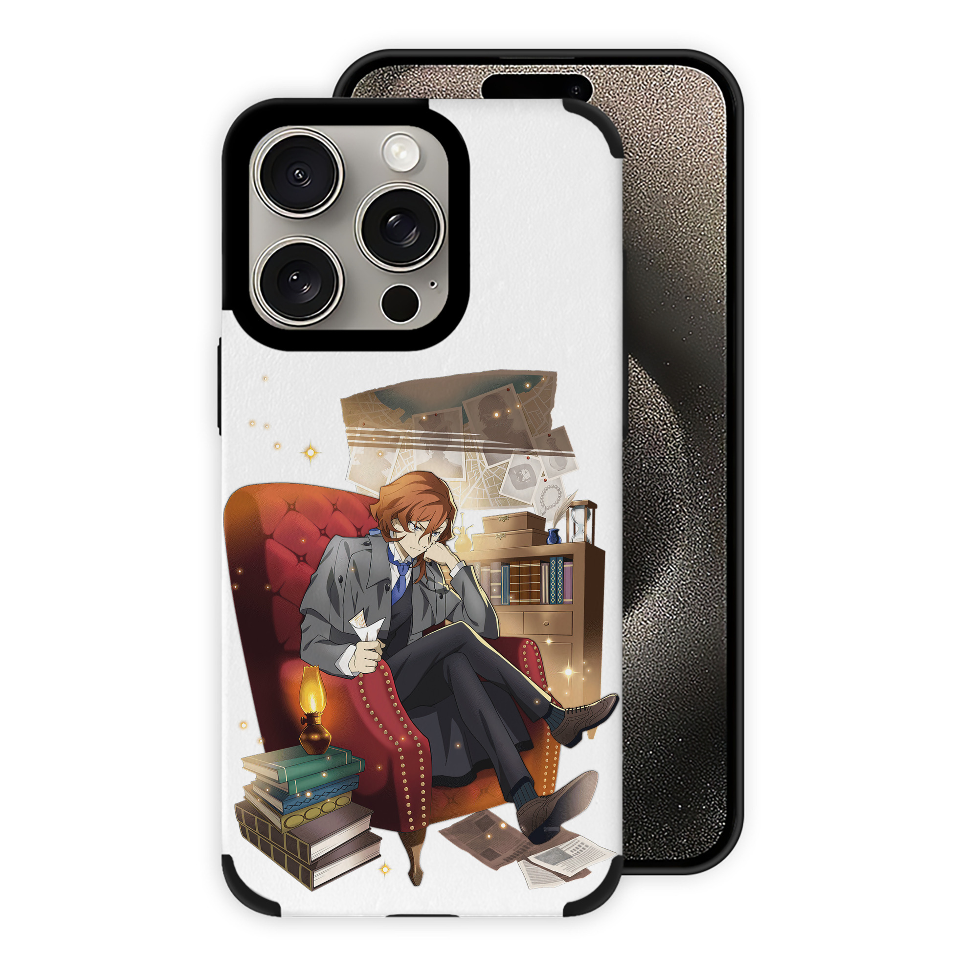 （画像用） 文豪ストレイドッグス Bungo Stray Dogs 【iPhone15ProMax対応】 PUレザー スマホケース 耐衝撃＆黄変防止