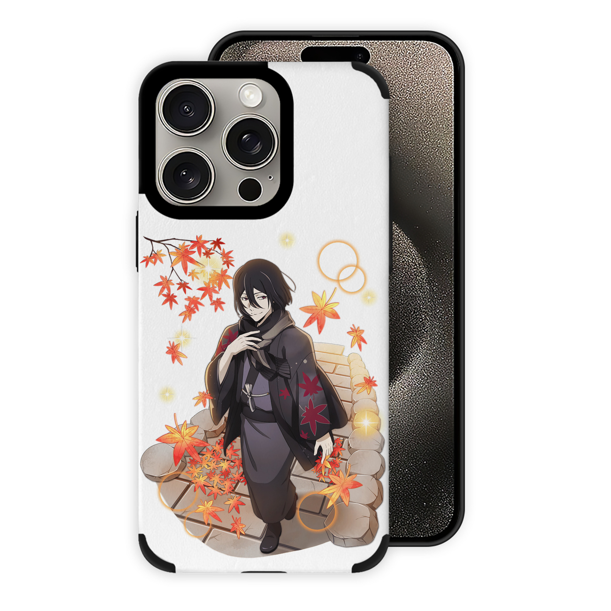 （画像用） 文豪ストレイドッグス Bungo Stray Dogs 【iPhone15ProMax対応】 PUレザー スマホケース 耐衝撃＆黄変防止